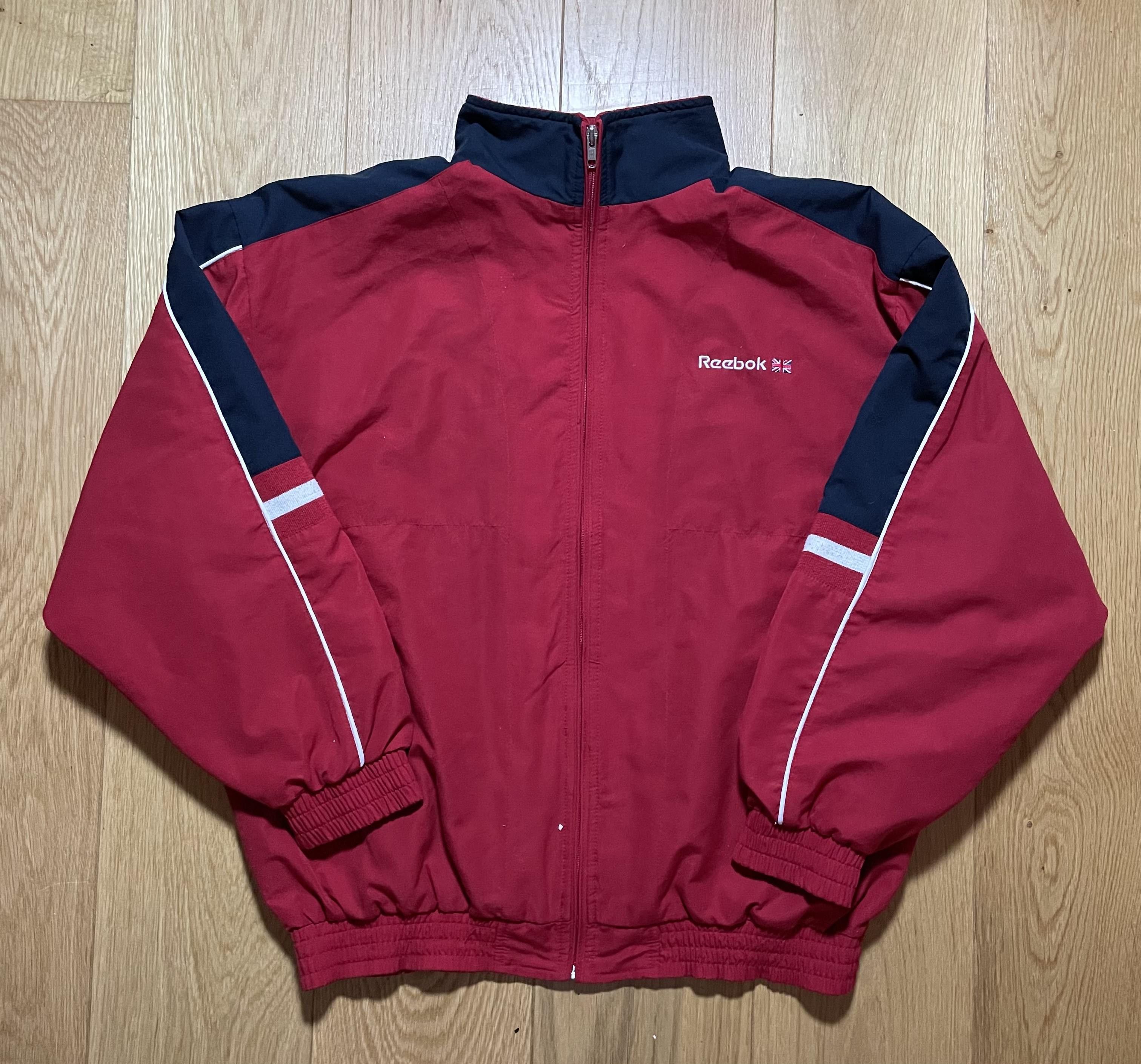 Reebok Vintage Reebok Red Windbreaker 90s Zip Size US XL / EU 56 / 4 - 1 Thumbnail