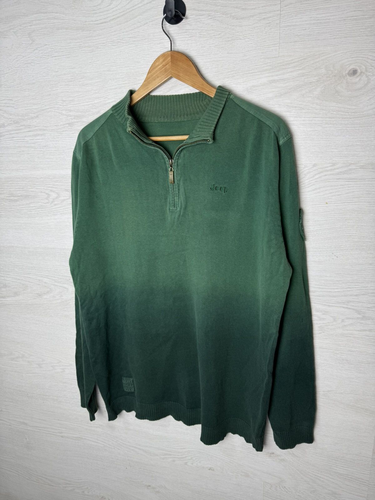 Jeep Jeep Half-Zip Knit Sweater Vintage USA Size US L / EU 52-54 / 3 - 1 Thumbnail
