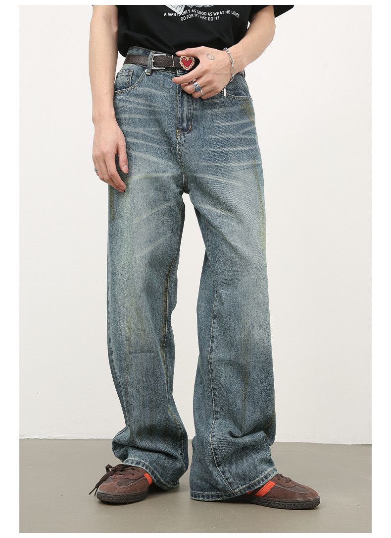 Japanese Brand × Jean Men's vintage distressed loose casual all-match jeans Size US 32 / EU 48 - 2 Thumbnail