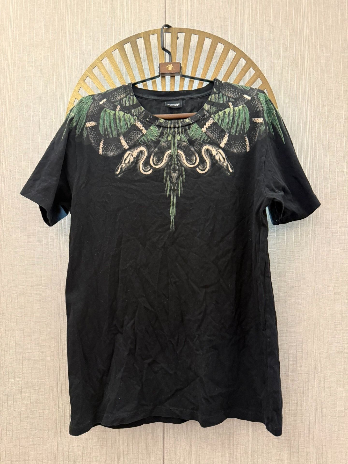 Marcelo Burlon Marcelo Burlon Animal Print Green T-Shirt s Men Size US S / EU 44-46 / 1 - 1 Thumbnail