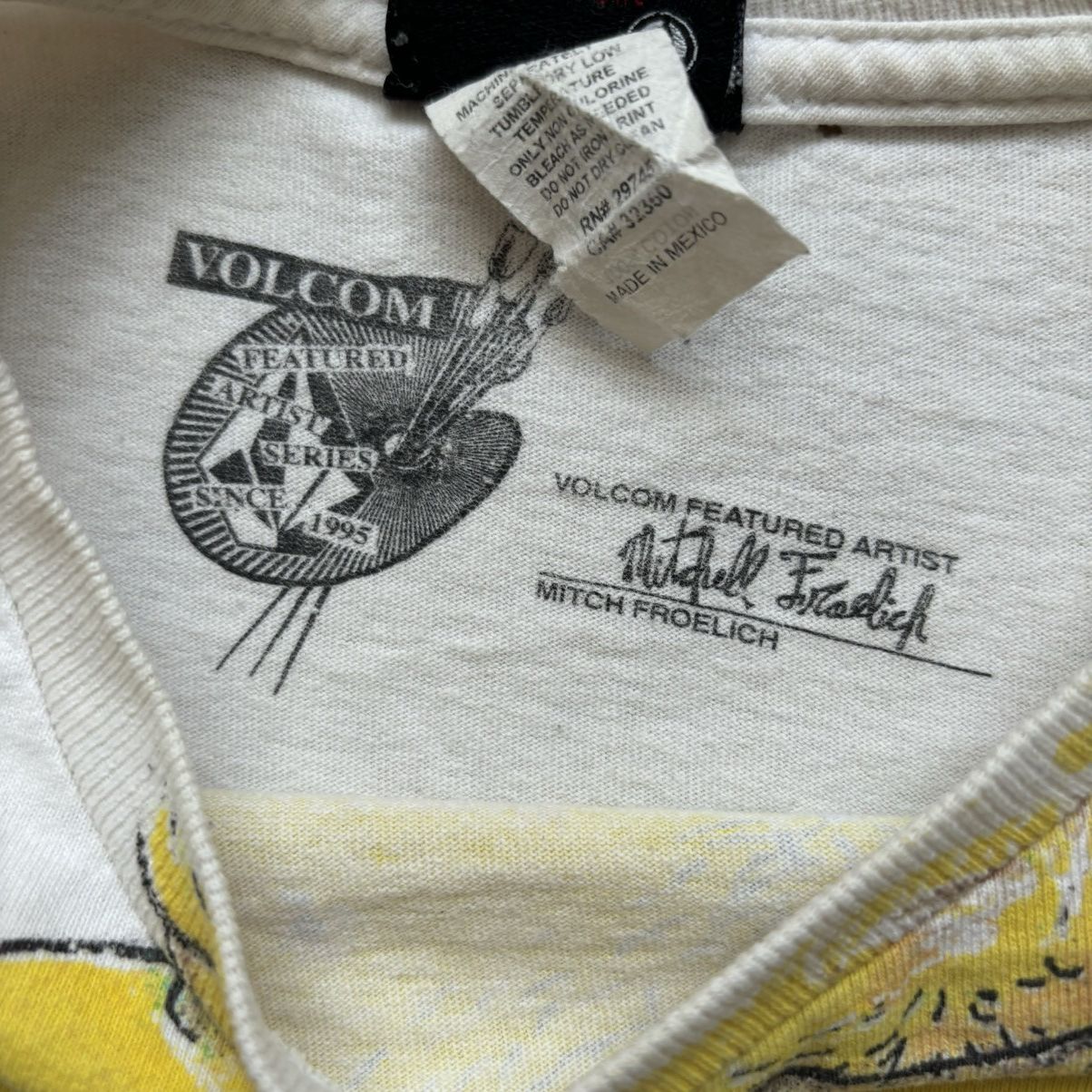 Hysteric Glamour × Vintage × Volcom Vintage 1995 VOLCOM x MITCH FROELICH Art Designer Tee Size US M / EU 48-50 / 2 - 6 Thumbnail