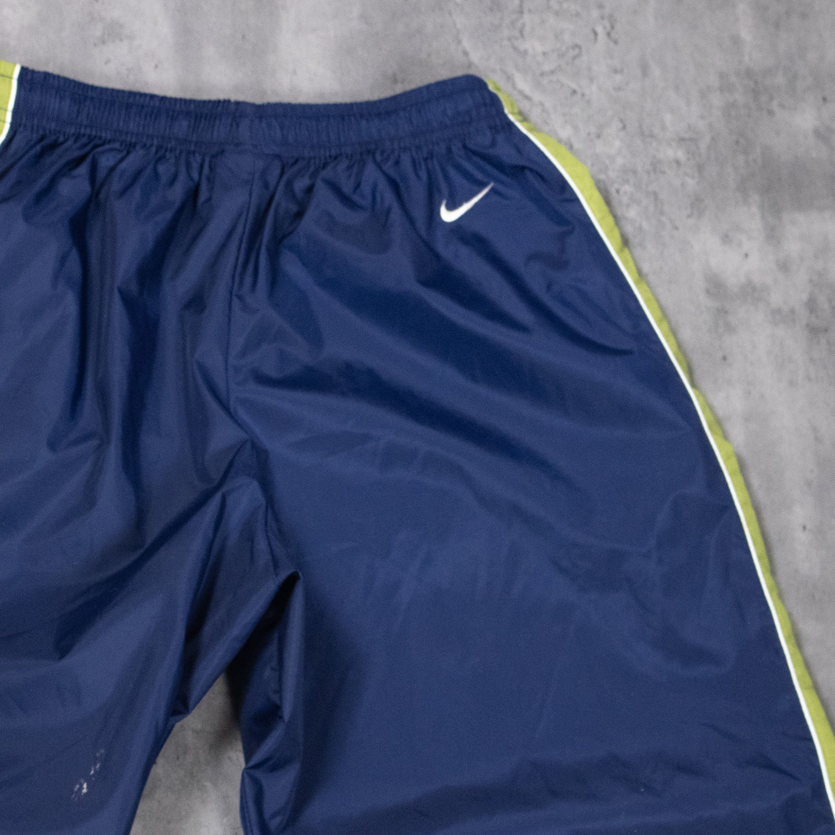 Nike Vintage 90's Nike Navy Stripped Baggy Relax Cuffed Pant's Size US 28 / EU 44 - 13 Thumbnail