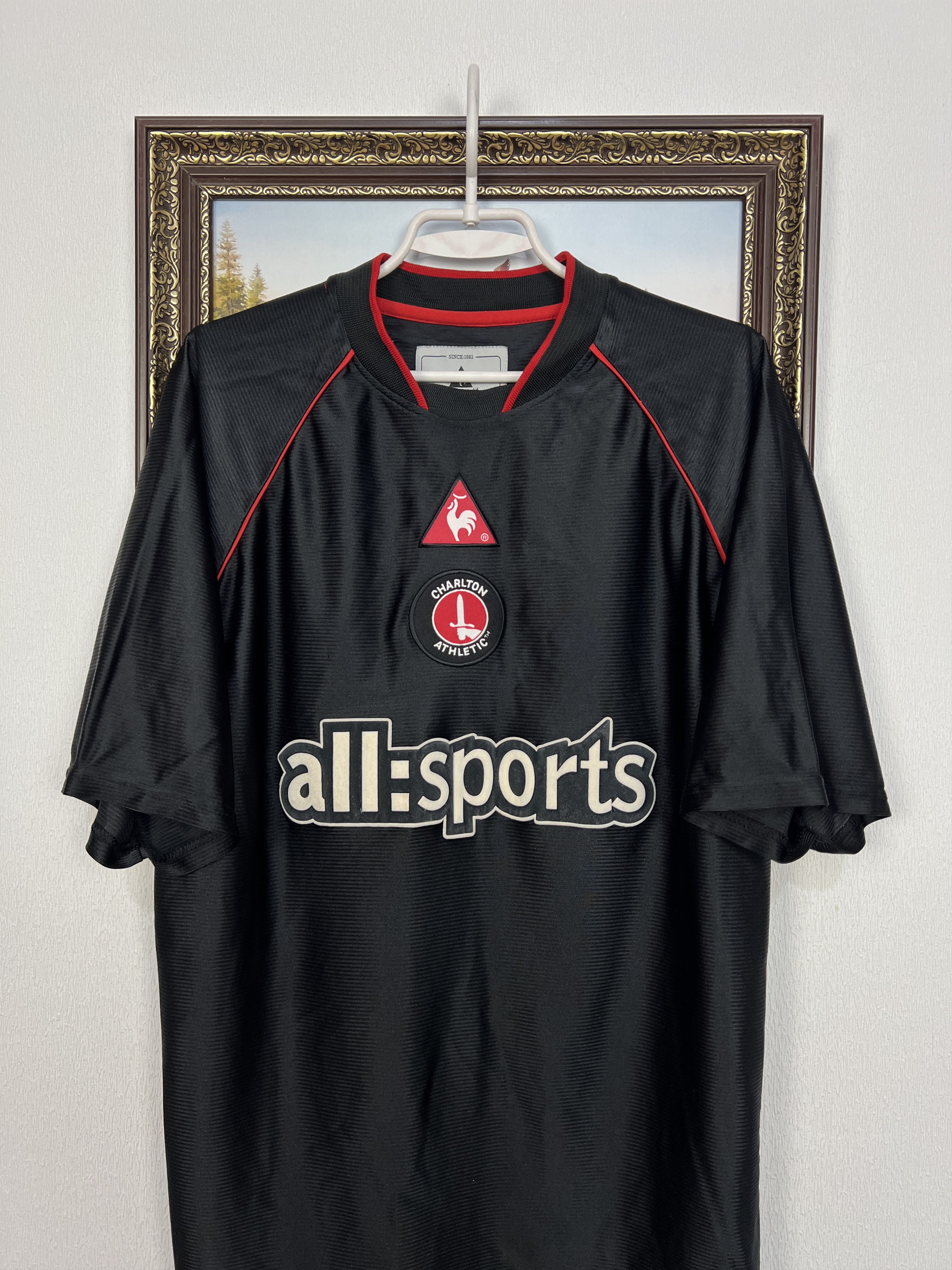 Le Coq Sportif Charlton Athletic Away football shirt 2002 Soccer Jersey Size US XL / EU 56 / 4 - 2 Thumbnail