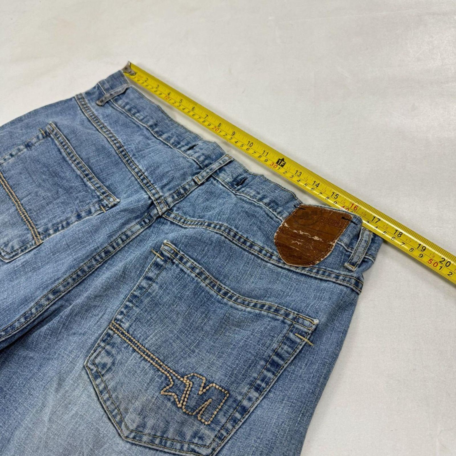 Japanese Brand × Mecca × Vintage Vintage y2k rare mecca grunge baggy wide leg faded jeans Size US 36 / EU 52 - 5 Thumbnail