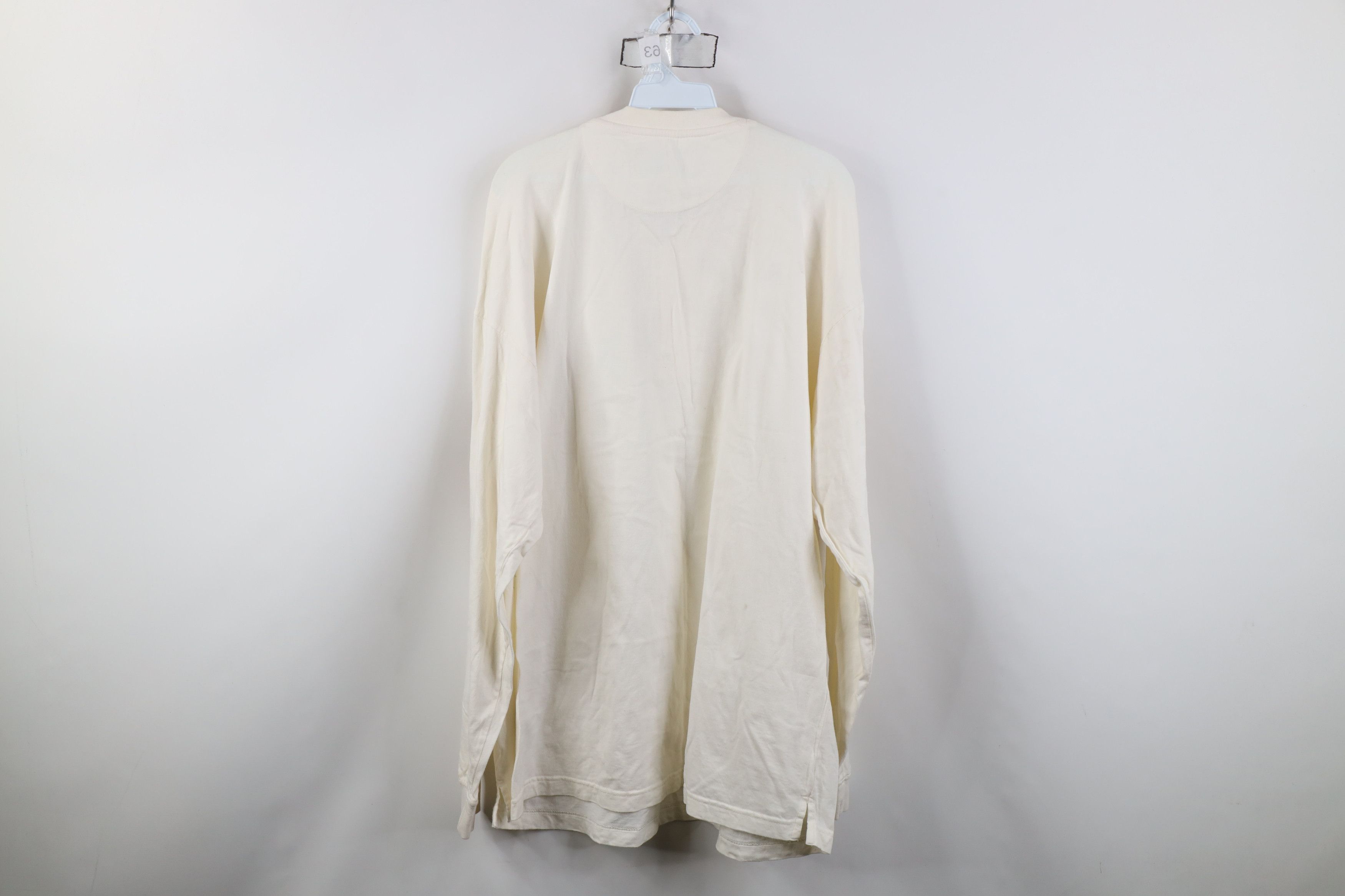 Vintage Vintage 90s Streetwear Long Sleeve Henley T-Shirt Cotton Size US XXL / EU 58 / 5 - 12 Thumbnail