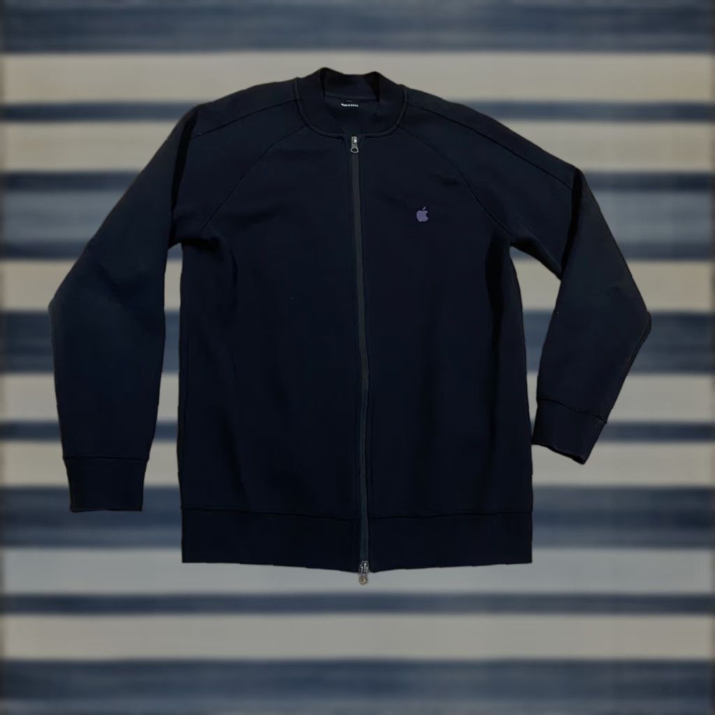 Apple Apple Store Employee Full Zip Jacket Sweatshirt Large Embroidered Logo Black Mens Jacket Size US L / EU 52-54 / 3 - 1 Thumbnail