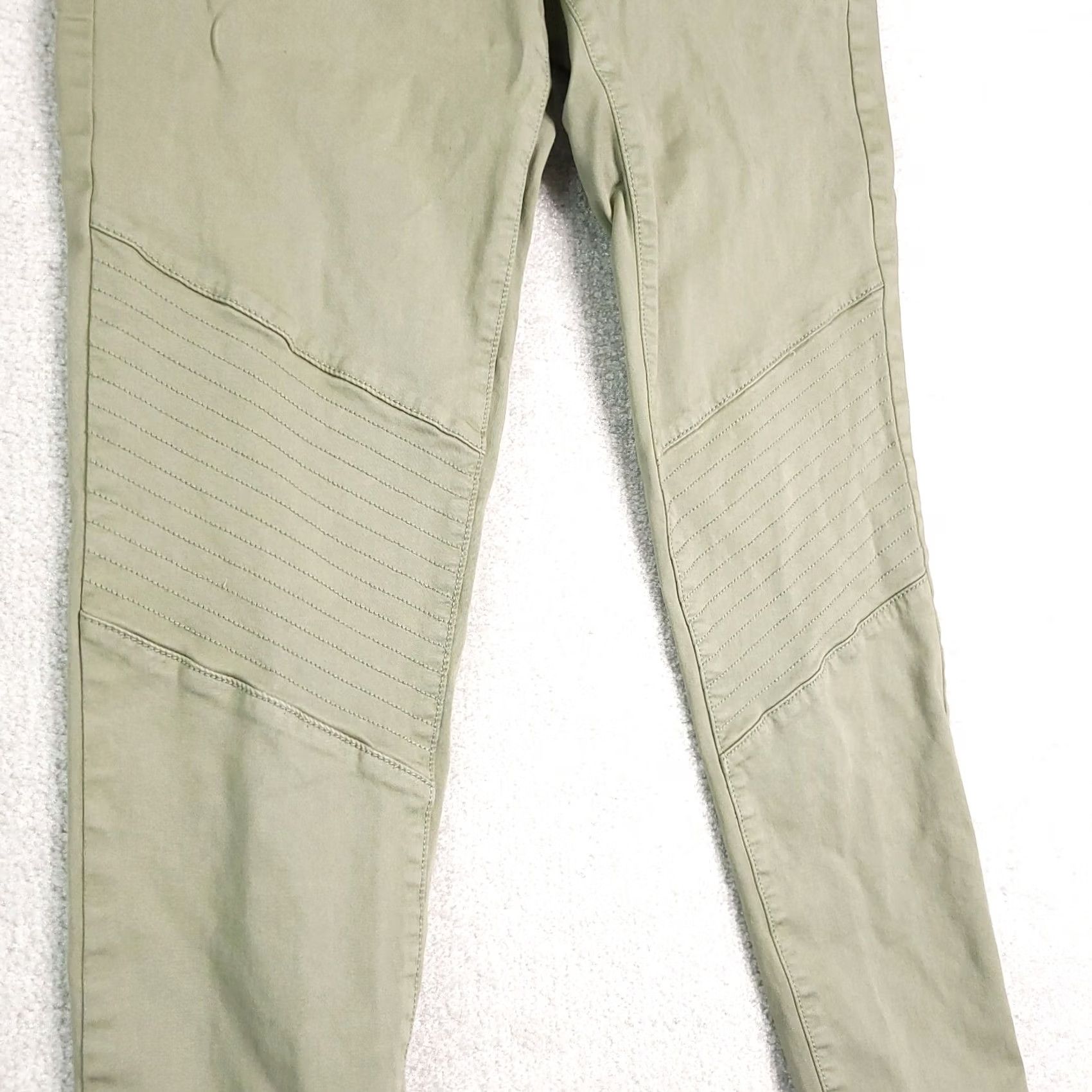 American Eagle Outfitters American Eagle Green Jegging Crop Super Stretch Women's 6 Hiking Outdoor Zipper Size 28" / US 6 / IT 42 - 3 Thumbnail