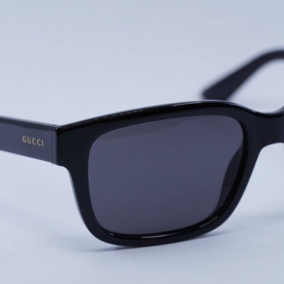 Gucci Gucci GG1583S 001 Sunglasses Black Square Frame, Grey Lenses Size ONE SIZE - 8 Thumbnail