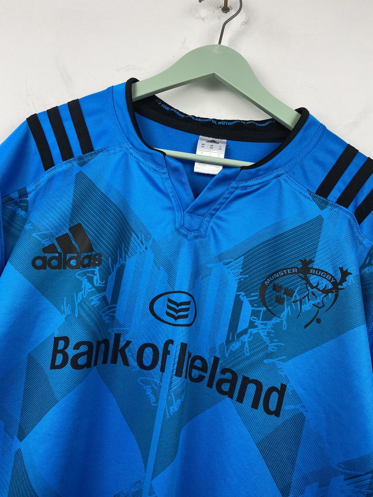 Adidas Munster 2015 2016 Rugby Adidas Jersey Wigan British Lions Size US XXL / EU 58 / 5 - 2 Thumbnail