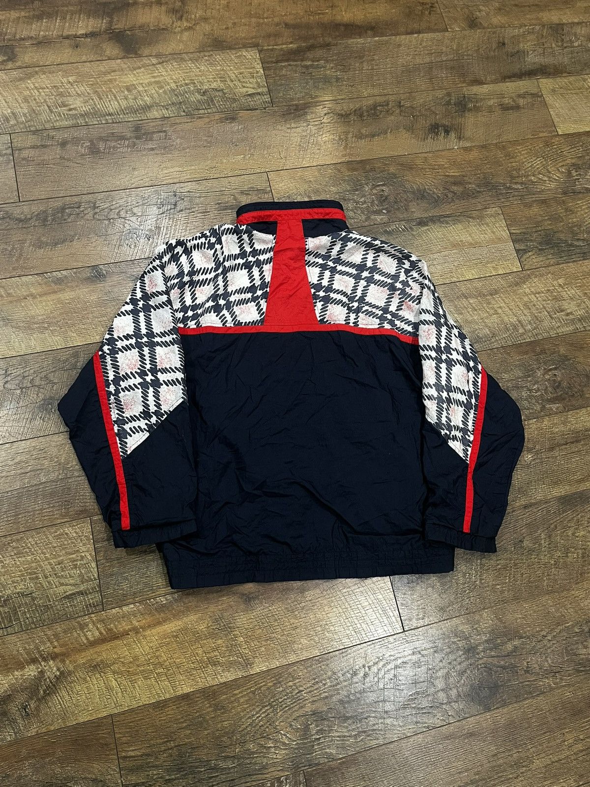 Fila Vtg 90s FILA Colorblock Plaid Ski Windbreaker Navy Large Size US L / EU 52-54 / 3 - 2 Thumbnail