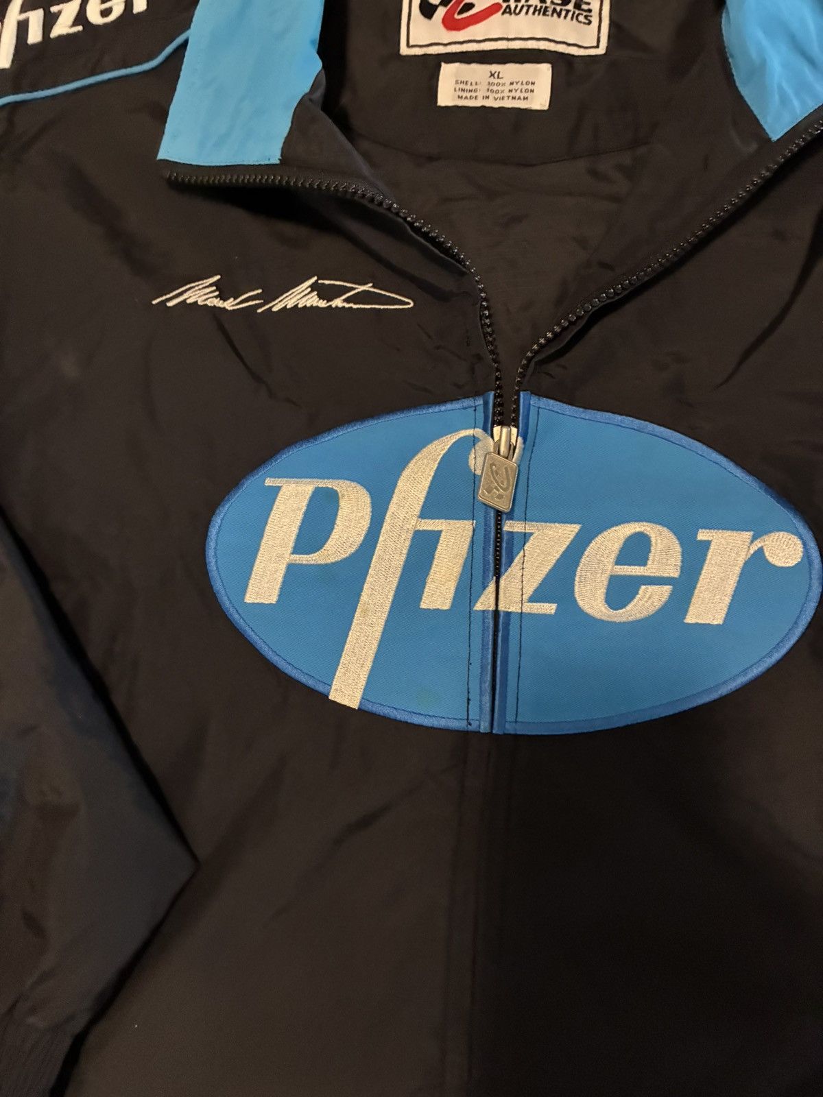 Chase Authentics Chase Authentics XL Pfizer NASCAR Jacket - Mark Martin Size US XL / EU 56 / 4 - 4 Thumbnail