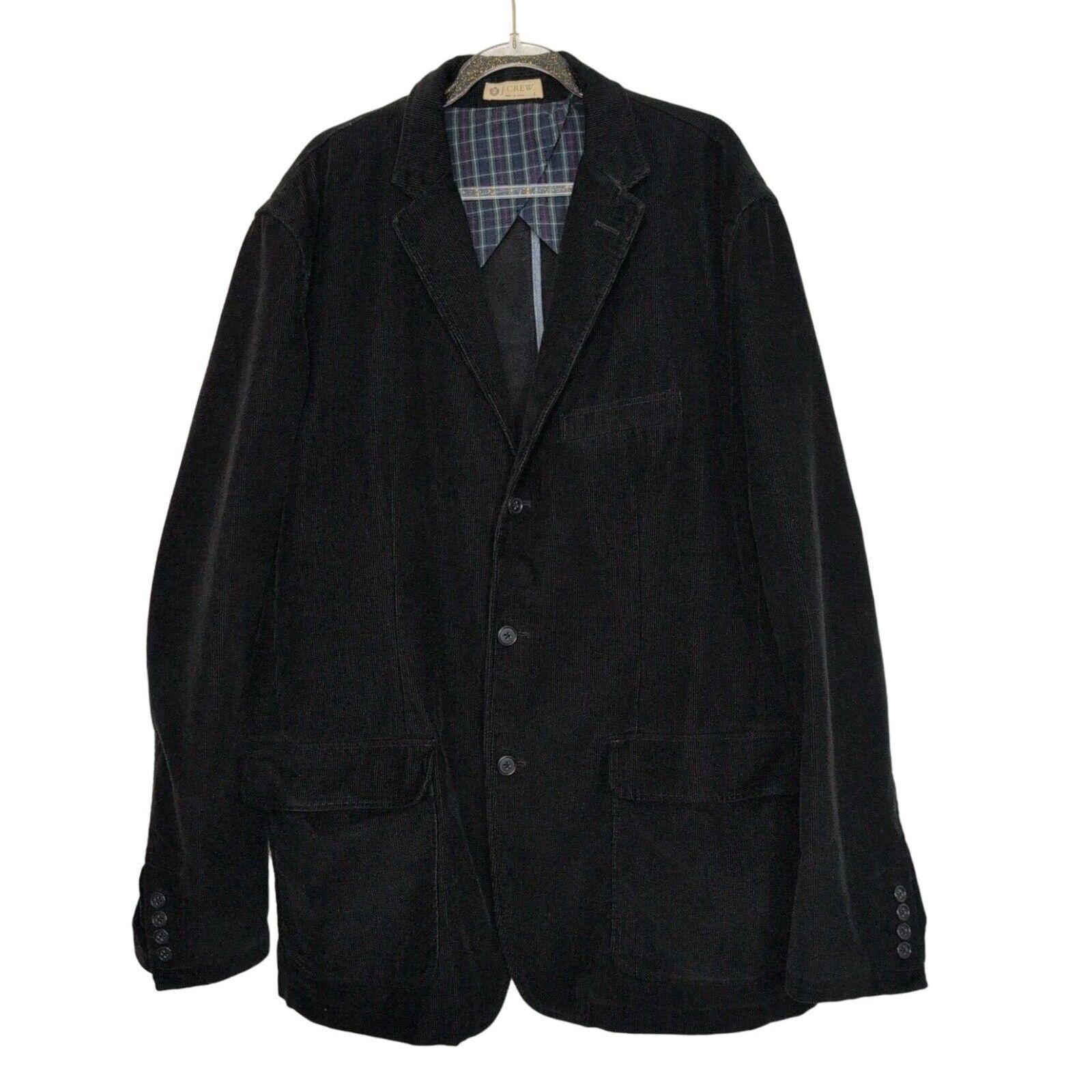 J.Crew J Crew Corduroy Holmes Sportcoat Mens Size Large Black Size 42R - 1 Thumbnail