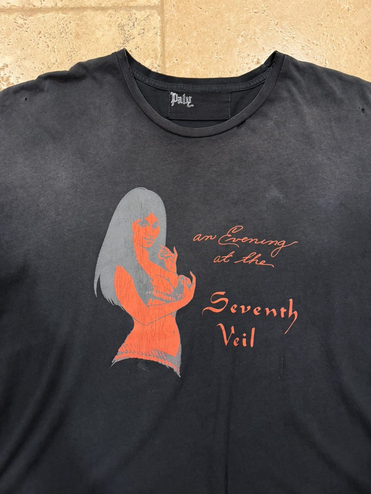 Paly Hollywood Paly Hollywood Seventh Veil Red Girl Vintage Wash T-Shirt Size US XXL / EU 58 / 5 - 5 Thumbnail