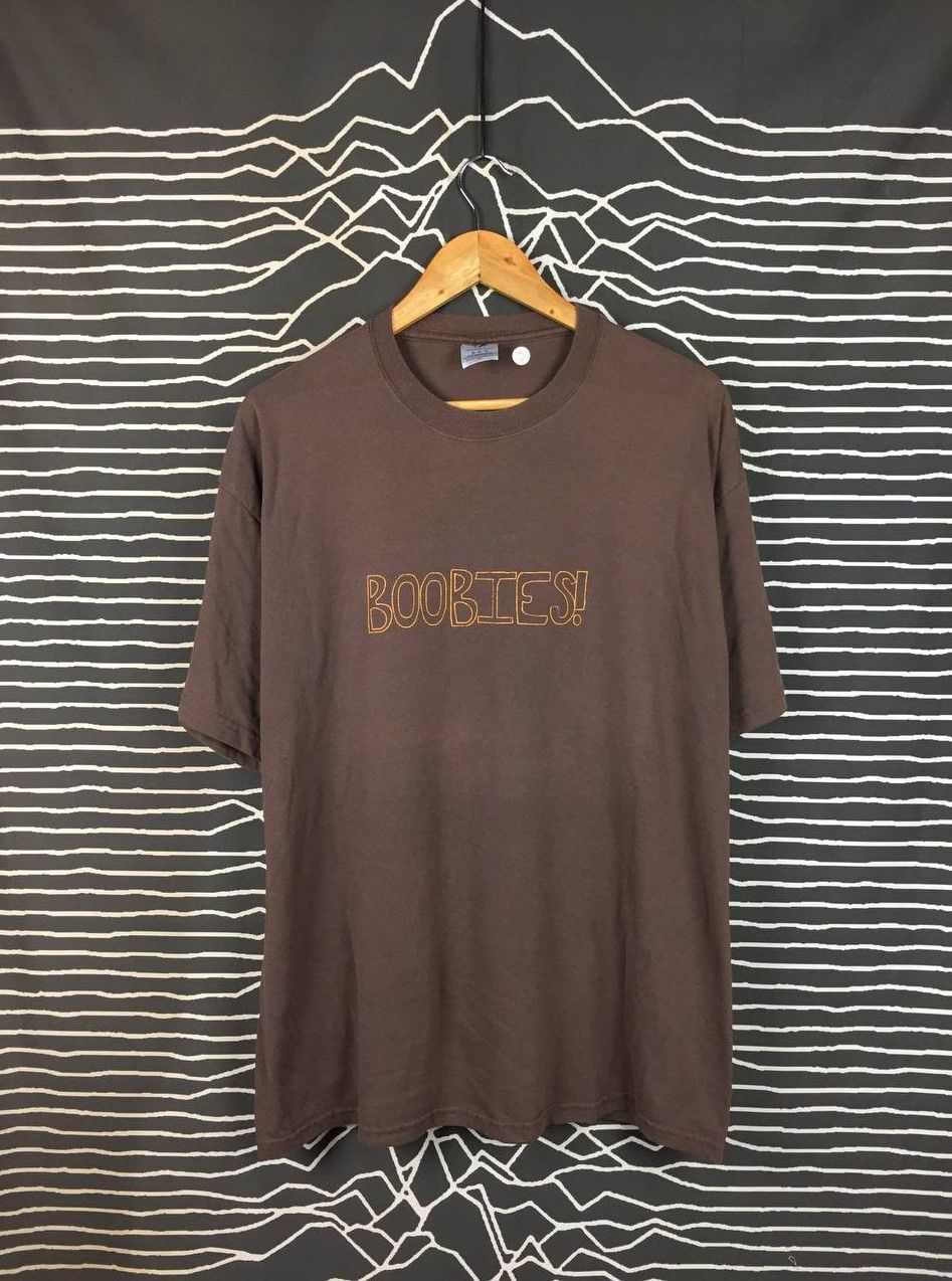 Vintage Vtg Jerzees Heavyweight Blend Boobies Humorous Funny Tee Size US XL / EU 56 / 4 - 2 Thumbnail