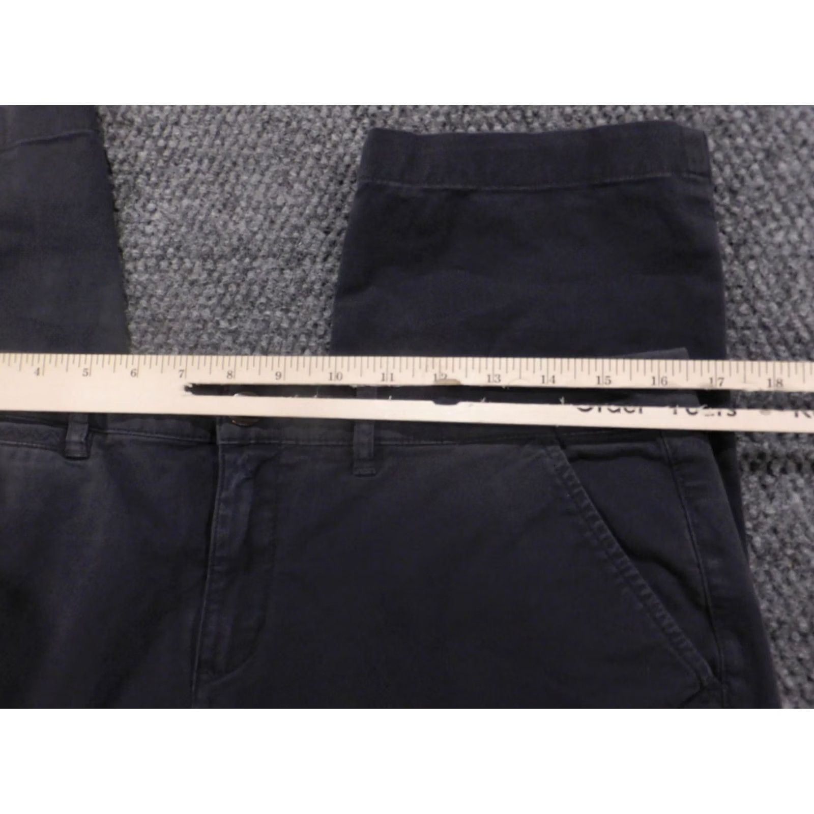 Vintage Garnet Hill Womens Pants 8 Blue Chino Straight Regular 28in Inseam Cotton Polyester Canvas Pockets Stretch Women Medium? Size 30" / US 8 / IT 44 - 3 Thumbnail
