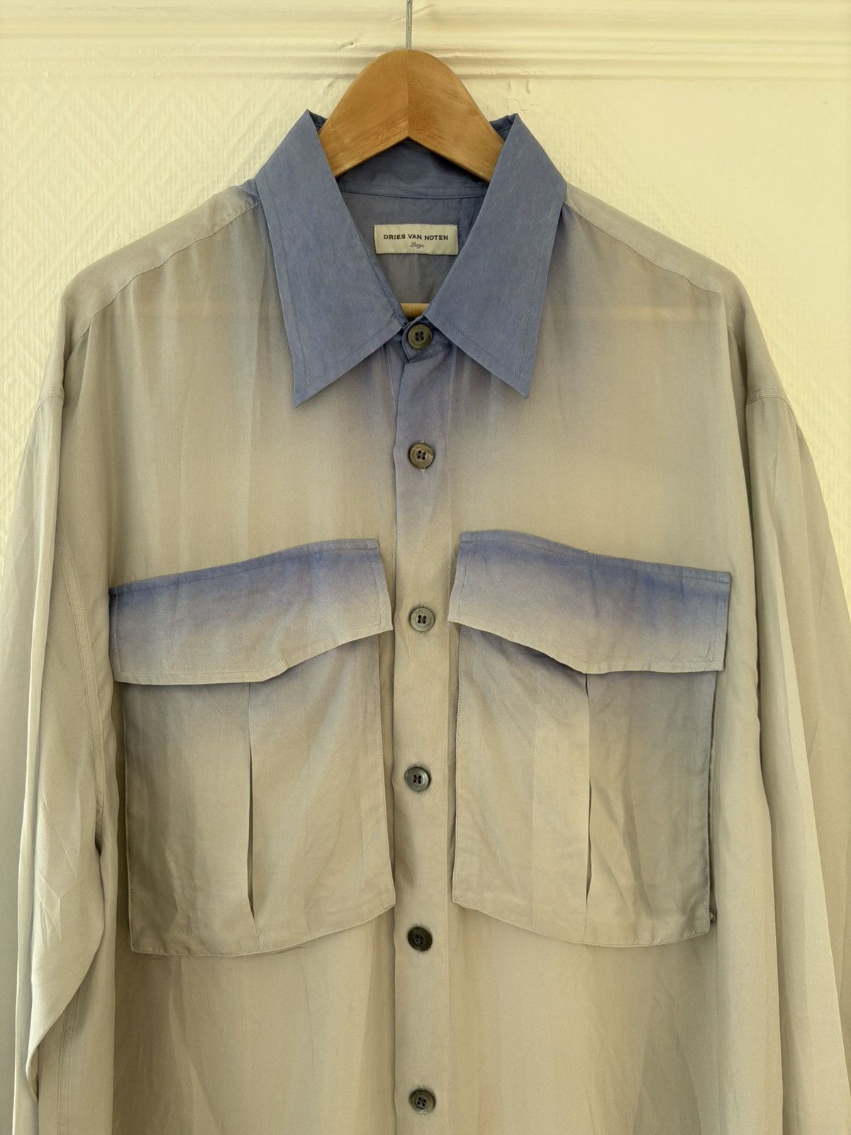 Dries Van Noten Dries Van Noten runway silk shirt Size US L / EU 52-54 / 3 - 4 Thumbnail