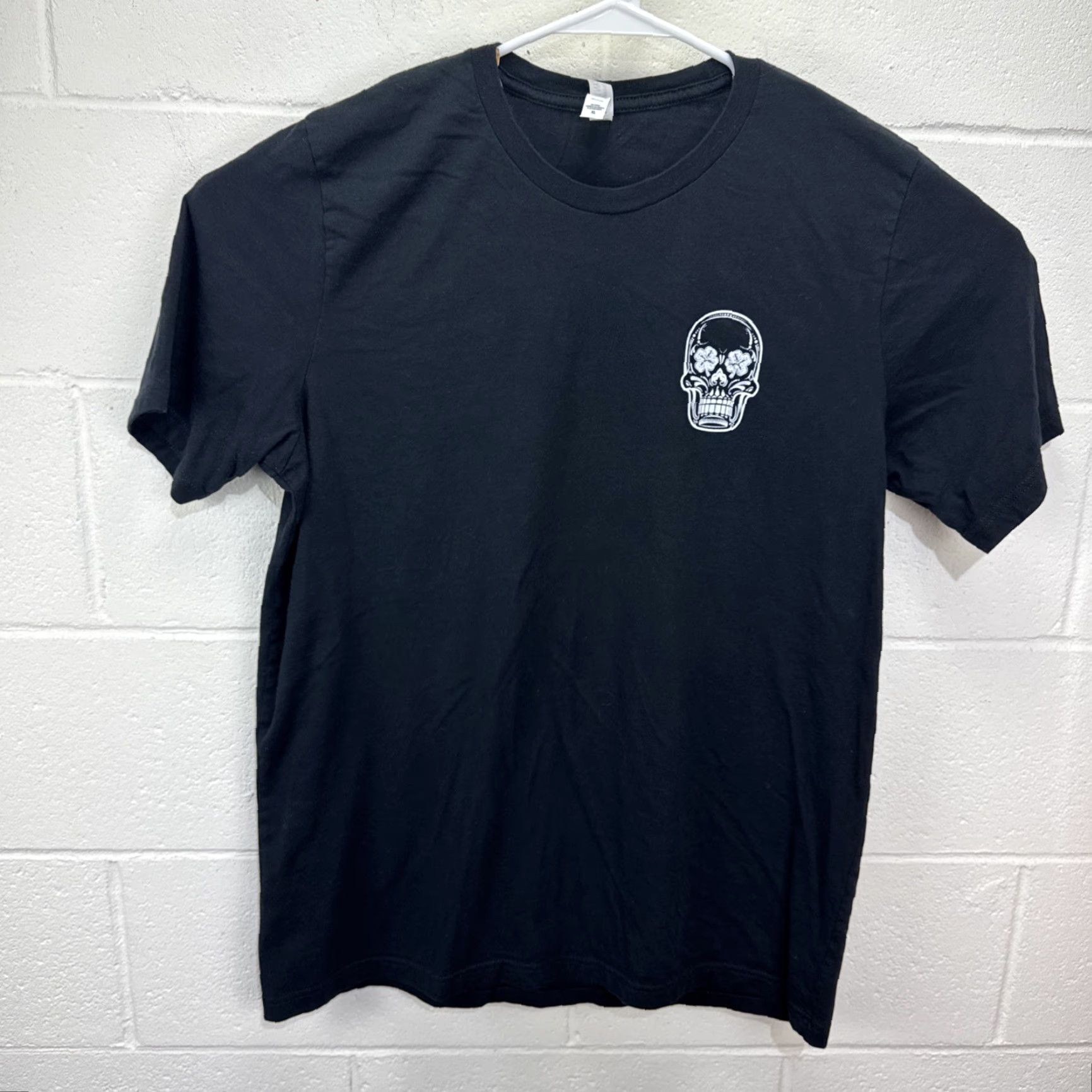 Vintage Lucky Bastard Saloon Mens XL Black Shirt Nashville TN Tattoo Style Skull Biker Size US XL / EU 56 / 4 - 2 Thumbnail