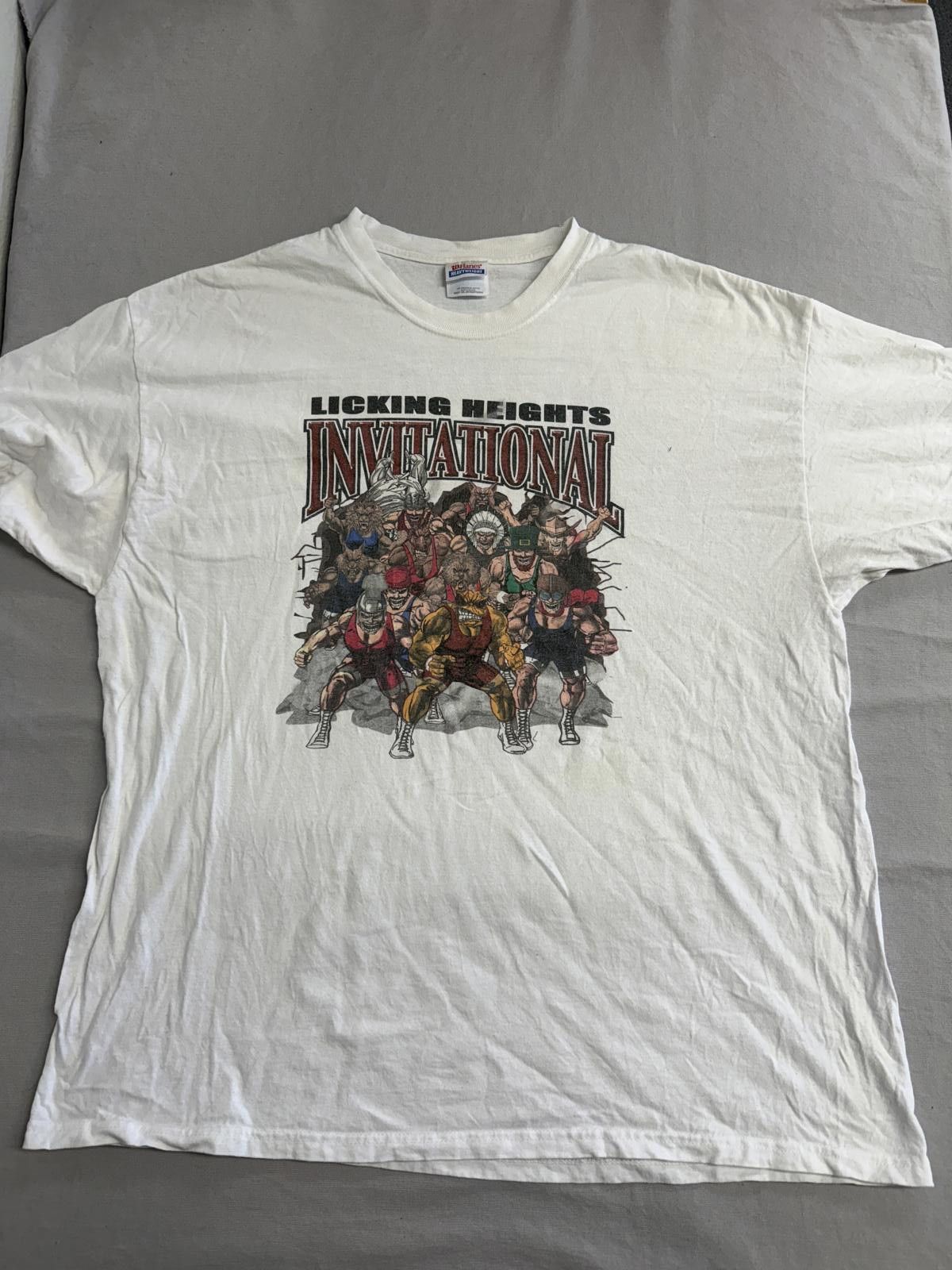 Hanes Vintage Wrestling T-shirt He-Man Art Parody -Licking Heights Size US XXL / EU 58 / 5 - 1 Thumbnail