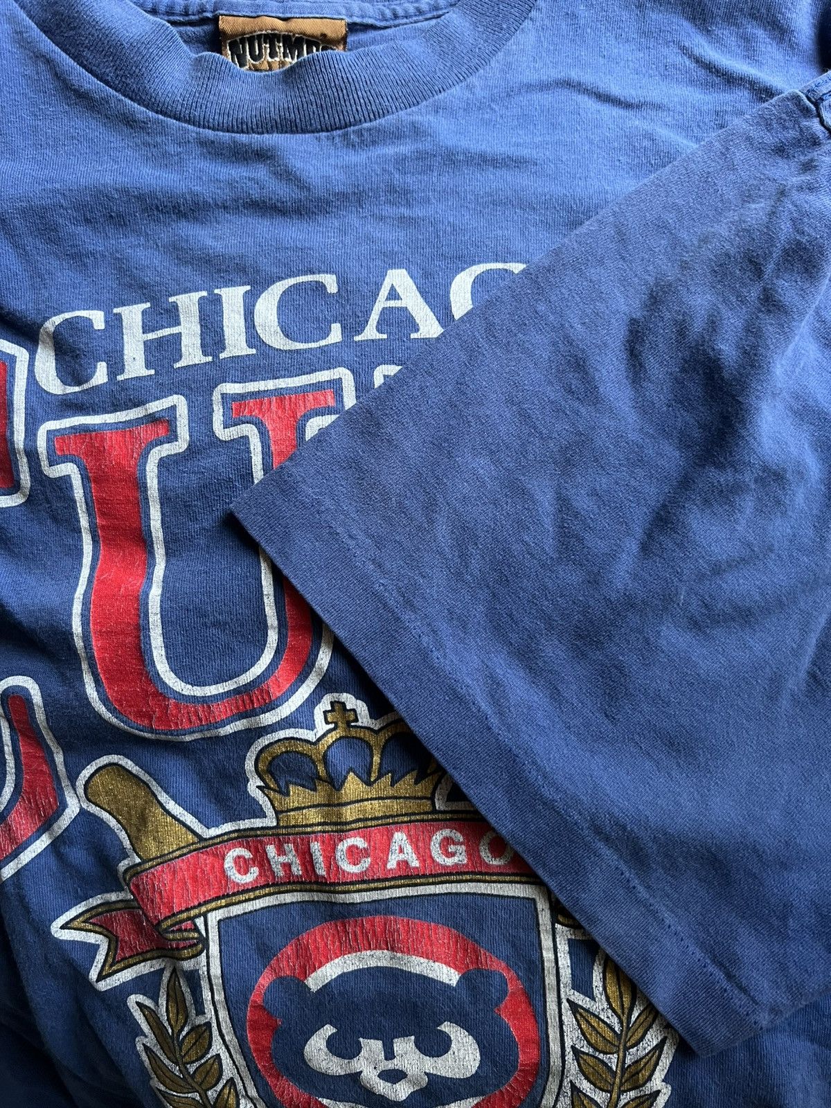 Vintage Vintage 80s Chicago Cubs Crest T Shirt Size US XL / EU 56 / 4 - 5 Thumbnail