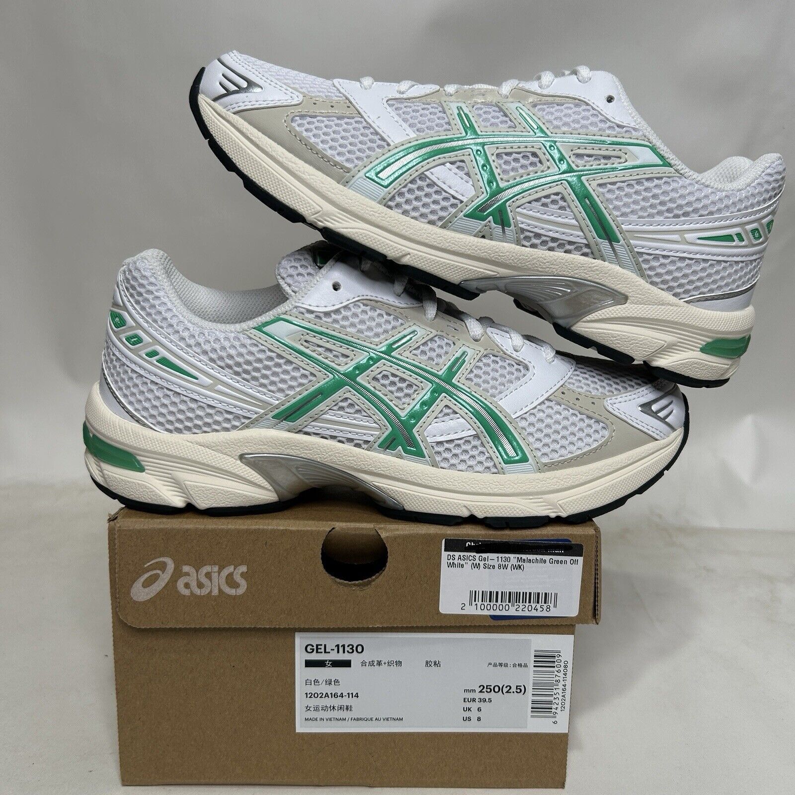 Asics ASICS Gel-1130 “White Malachite Green” 2024 Size US 8 / IT 38 - 1 Thumbnail