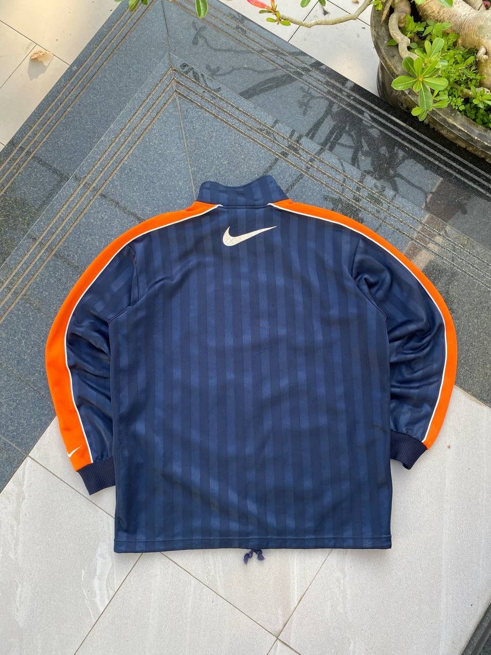 Nike × Vintage 90S NIKE RARE SWOOSH RETRO MULTI LOGO Y2K ZIP HOODIE Size US L / EU 52-54 / 3 - 4 Thumbnail