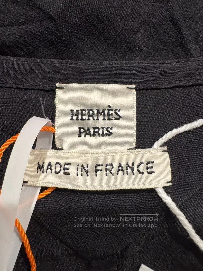 Hermes Hermes Black top, mulberry silk fabric Size XS / US 0-2 / IT 36-38 - 5 Thumbnail