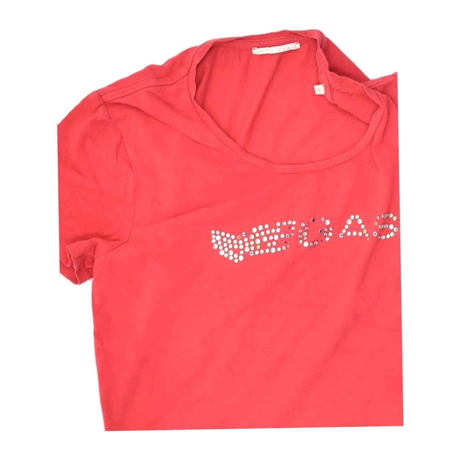 GAS GAS Womens Graphic T-Shirt Medium Red Cotton Size M / US 6-8 / IT 42-44 - 4 Thumbnail