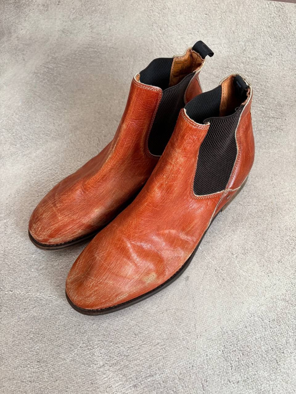 Other Leather Faded Vintage KMRii Guidi style Boots Shoes Y2K Size US 10 / EU 43 - 10 Thumbnail