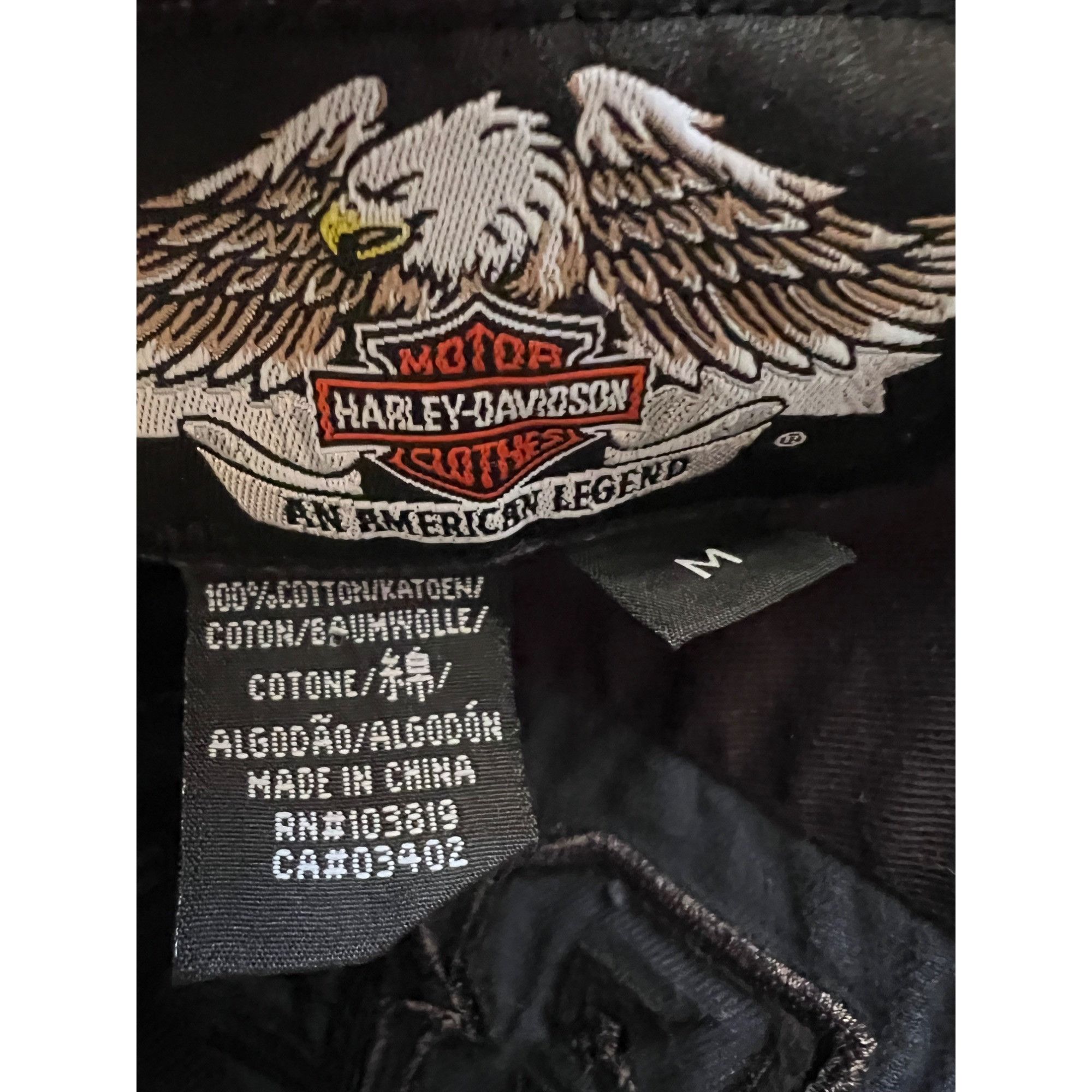 Harley Davidson Harley Davidson Mens Retro Mechanic Garage Black Blue Colorb Size US M / EU 48-50 / 2 - 7 Thumbnail