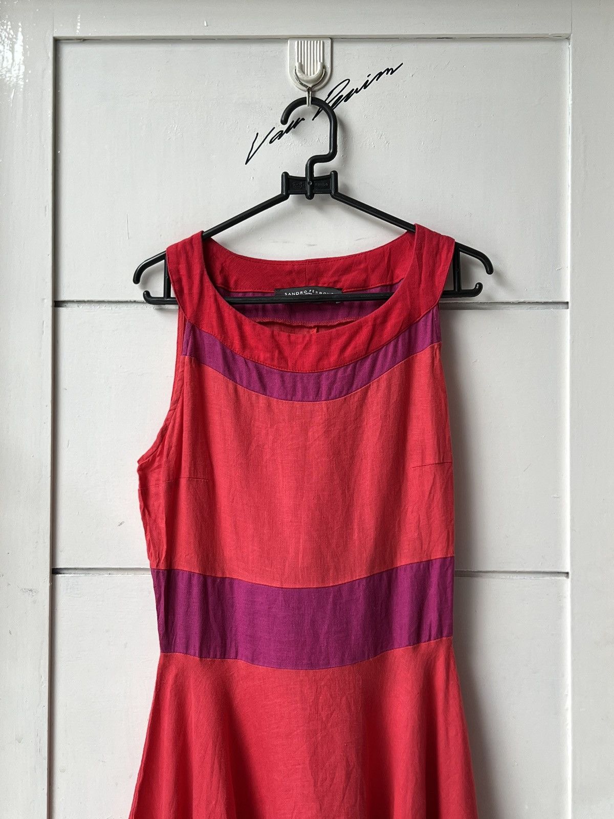 Sandro Sandro Ferrone Red Midi Dress Size XS / US 0-2 / IT 36-38 - 15 Thumbnail