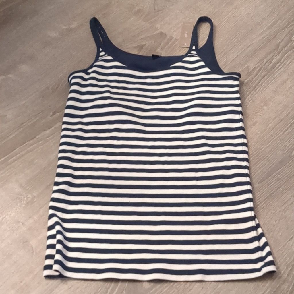 J.Crew J. Crew blue striped tank top size large Size L / US 10 / IT 46 - 1 Thumbnail
