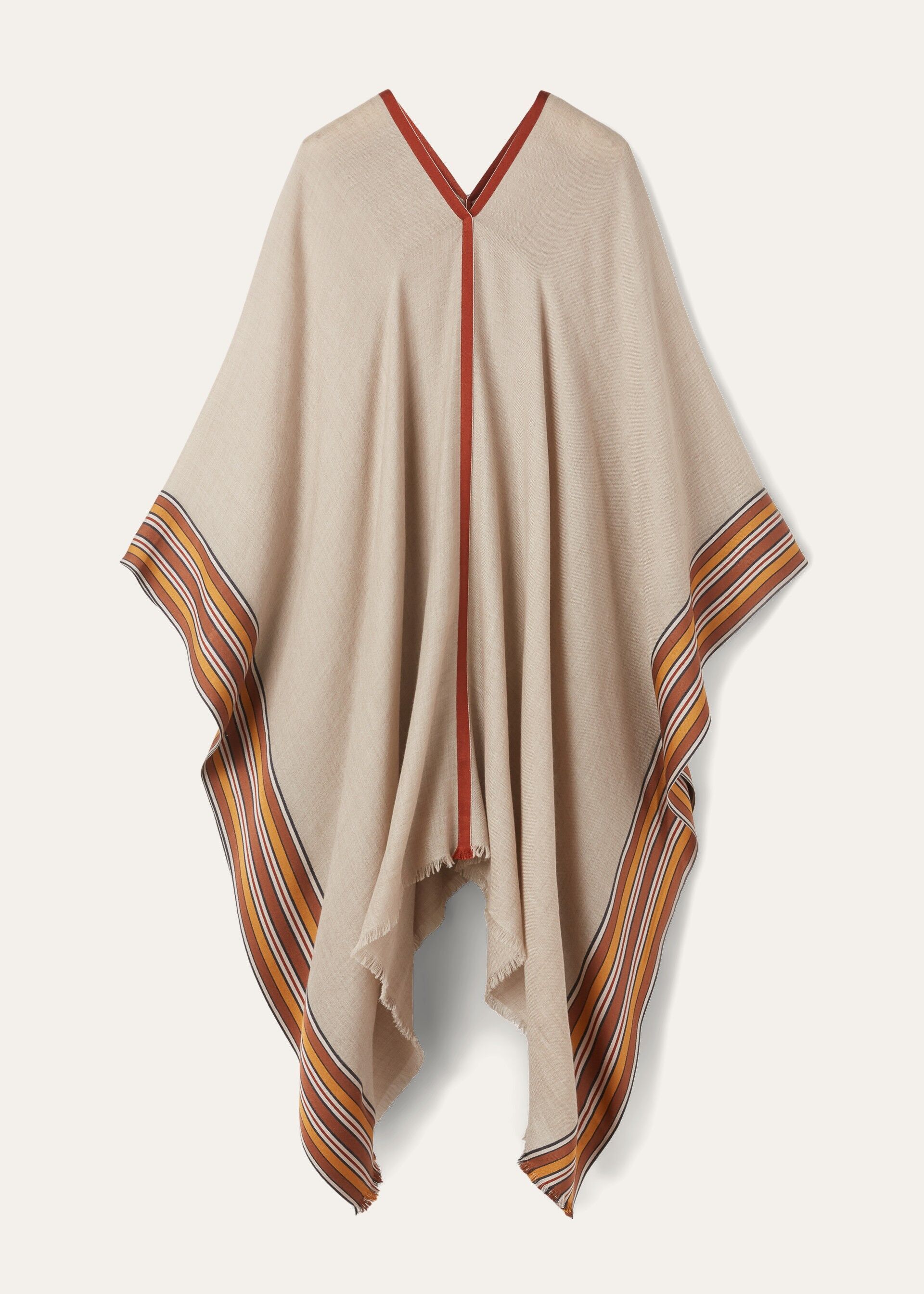 Loro Piana o1srvl11e0824 Size: OS / Suitcase Stripe Cape in Multicolor Size ONE SIZE - 1 Thumbnail
