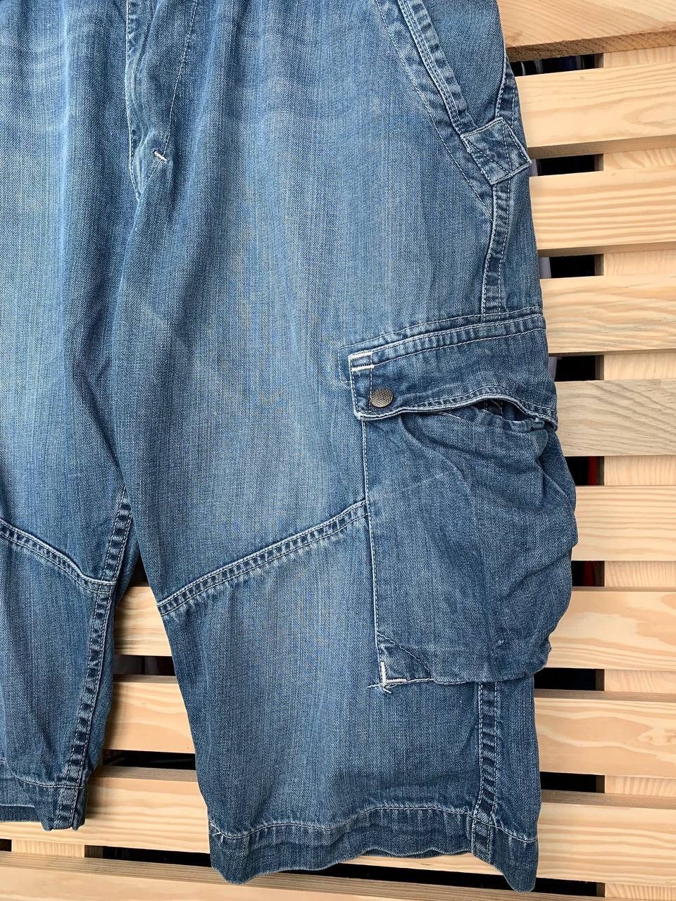 Levi's × Vintage Levis Cargo Shorts Denim Distressed Rap Sk8 Baggy Size US 34 / EU 50 - 2 Thumbnail