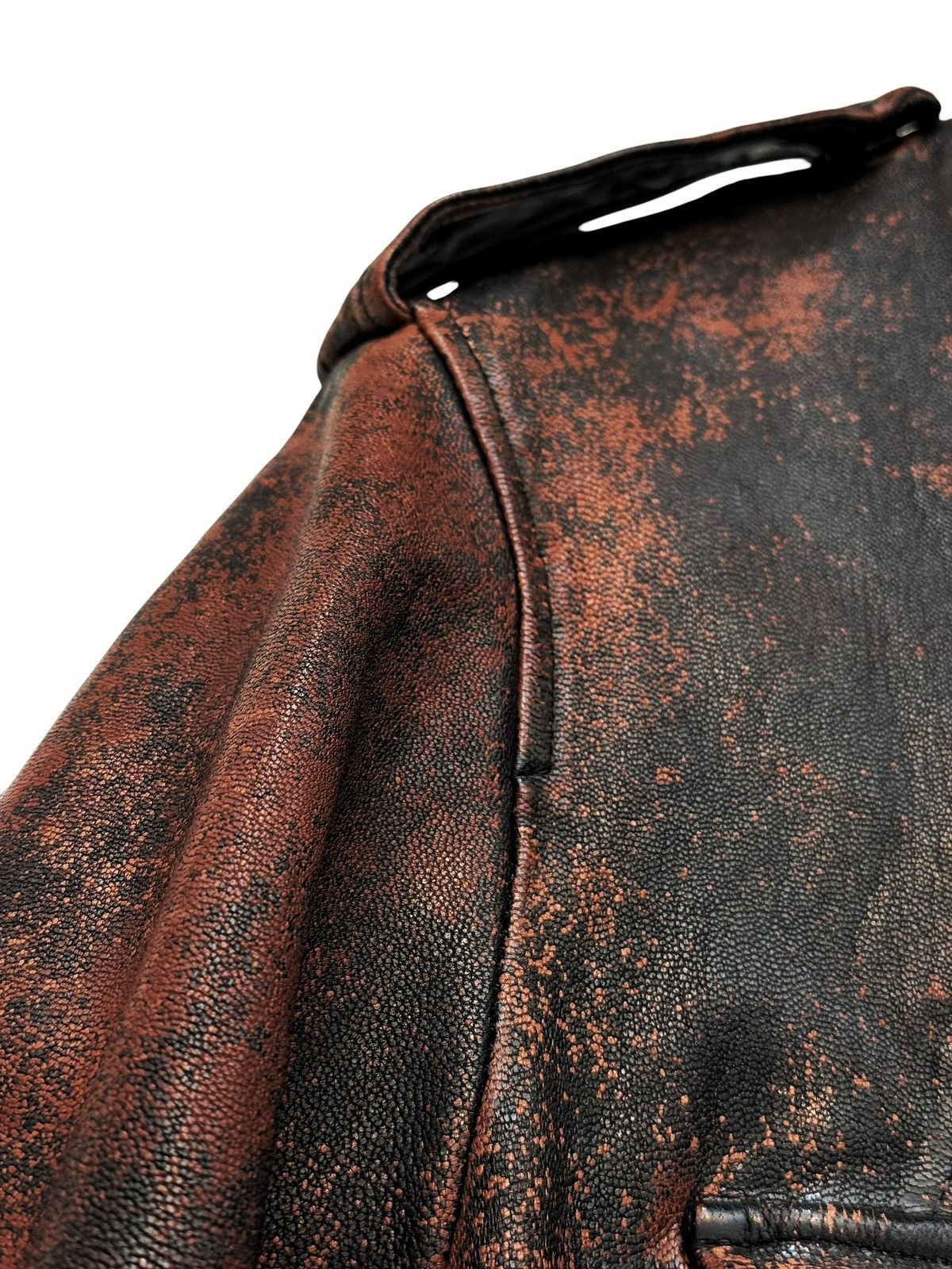 Isamu Katayama Backlash GRAIL x Backlash 1/1 “Rust” Speckled Leather Jacket Size US L / EU 52-54 / 3 - 6 Thumbnail