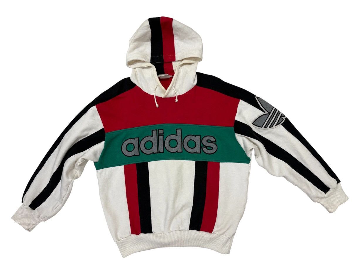 Adidas 🔥Rare Vintage 90s Adidas Descente Spellout Hoodie Big Logo Size US M / EU 48-50 / 2 - 2 Thumbnail