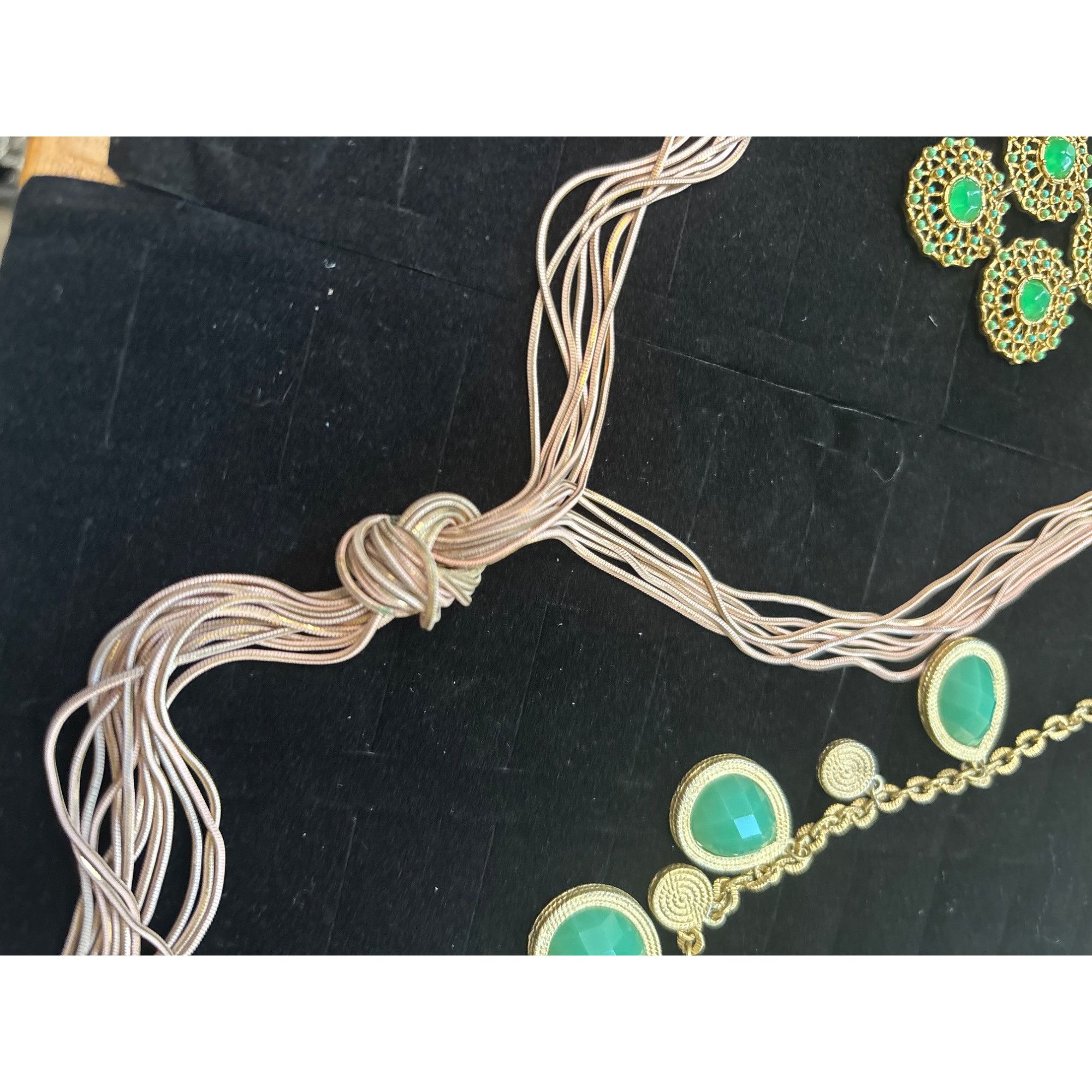Other VERSONA Turquoise & Gold Statement Necklaces And Earring Set Size ONE SIZE - 11 Thumbnail