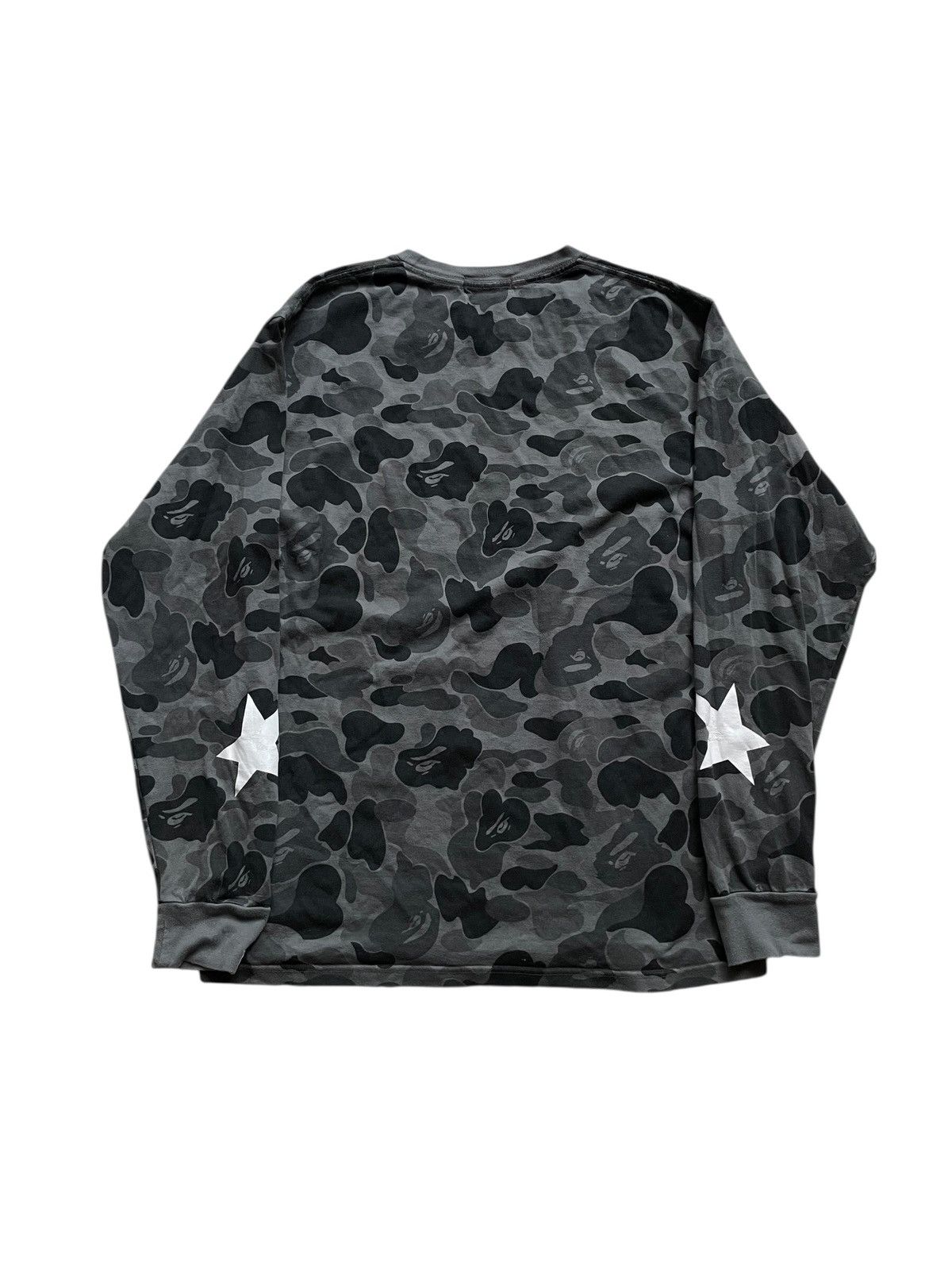 Bape A bathing ape BAPE grey camo longsleeve size L , bape Shark Size US XL / EU 56 / 4 - 2 Thumbnail