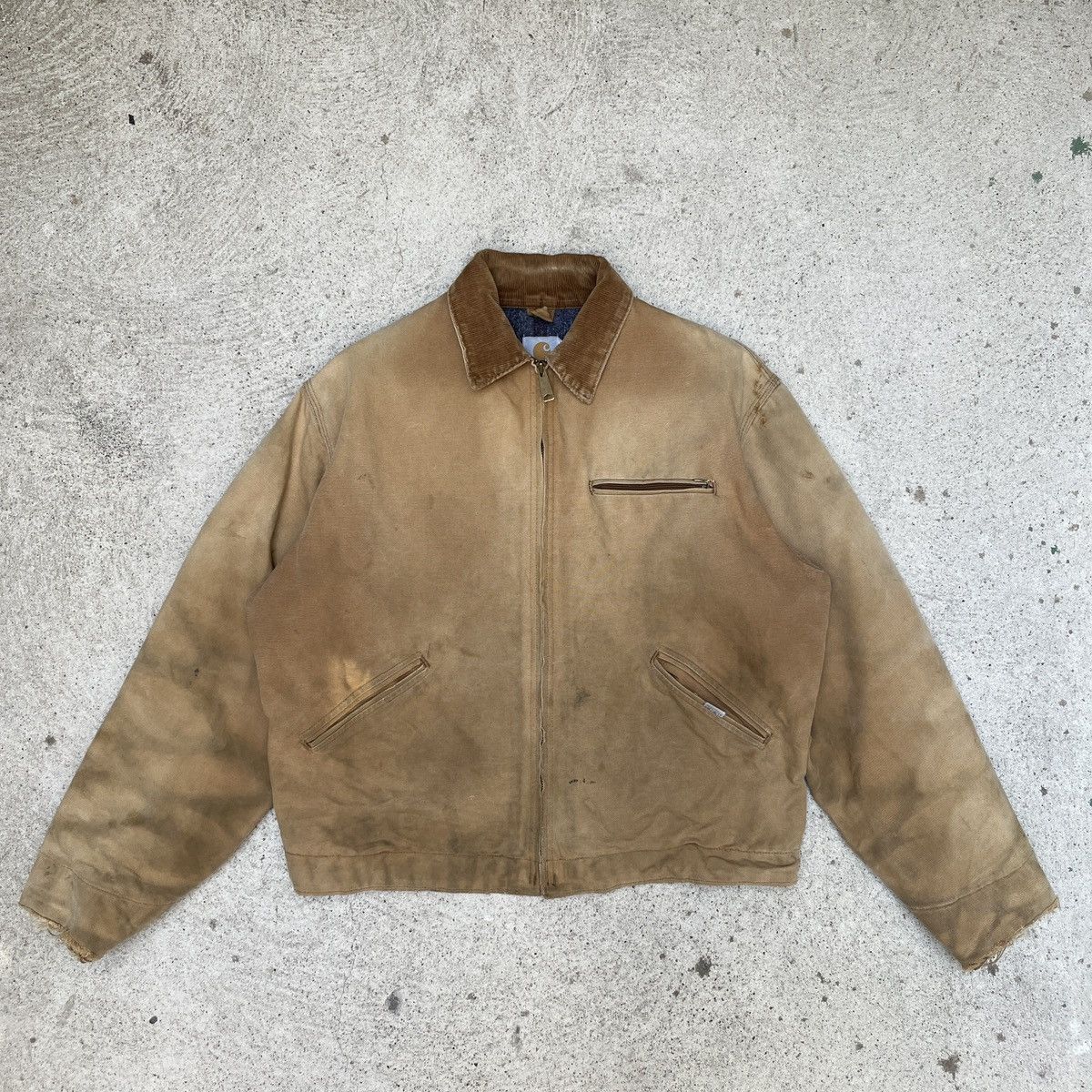 image of 1980S Carhartt Detroit Jacket in Brown, Men's (Size Large)