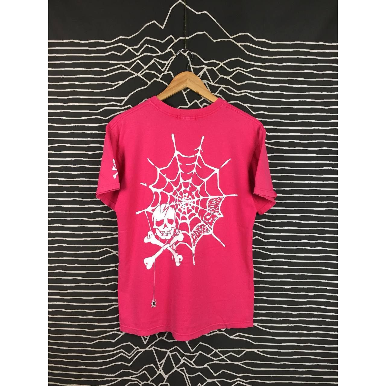 Japanese Brand Vtg 90s Super Lovers Rockin' On Lovers Skull Spider Web Tee Size US M / EU 48-50 / 2 - 2 Thumbnail