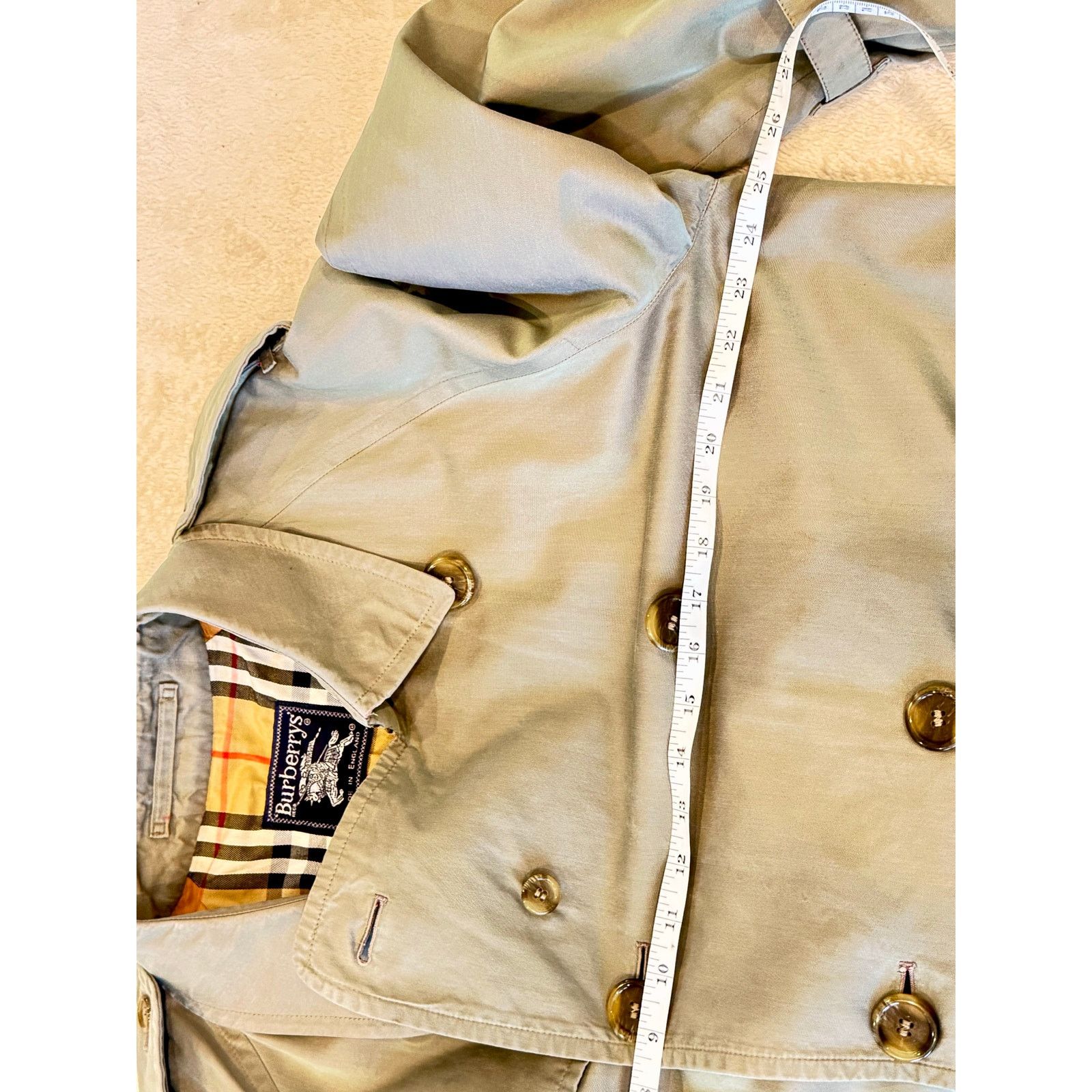 Burberry Burberrys Men's Trench Coat Iconic Vintage 100% Cotton Size US XL / EU 56 / 4 - 17 Thumbnail