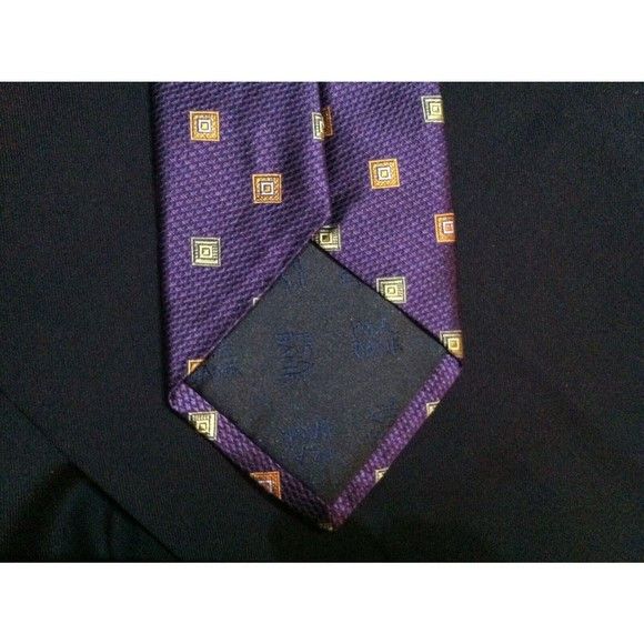 Jos. A. Bank JOS.A.BANK MENS NEW PURPLE 100%SILK TIE WIDTH: 3 1/2" Size ONE SIZE - 4 Thumbnail