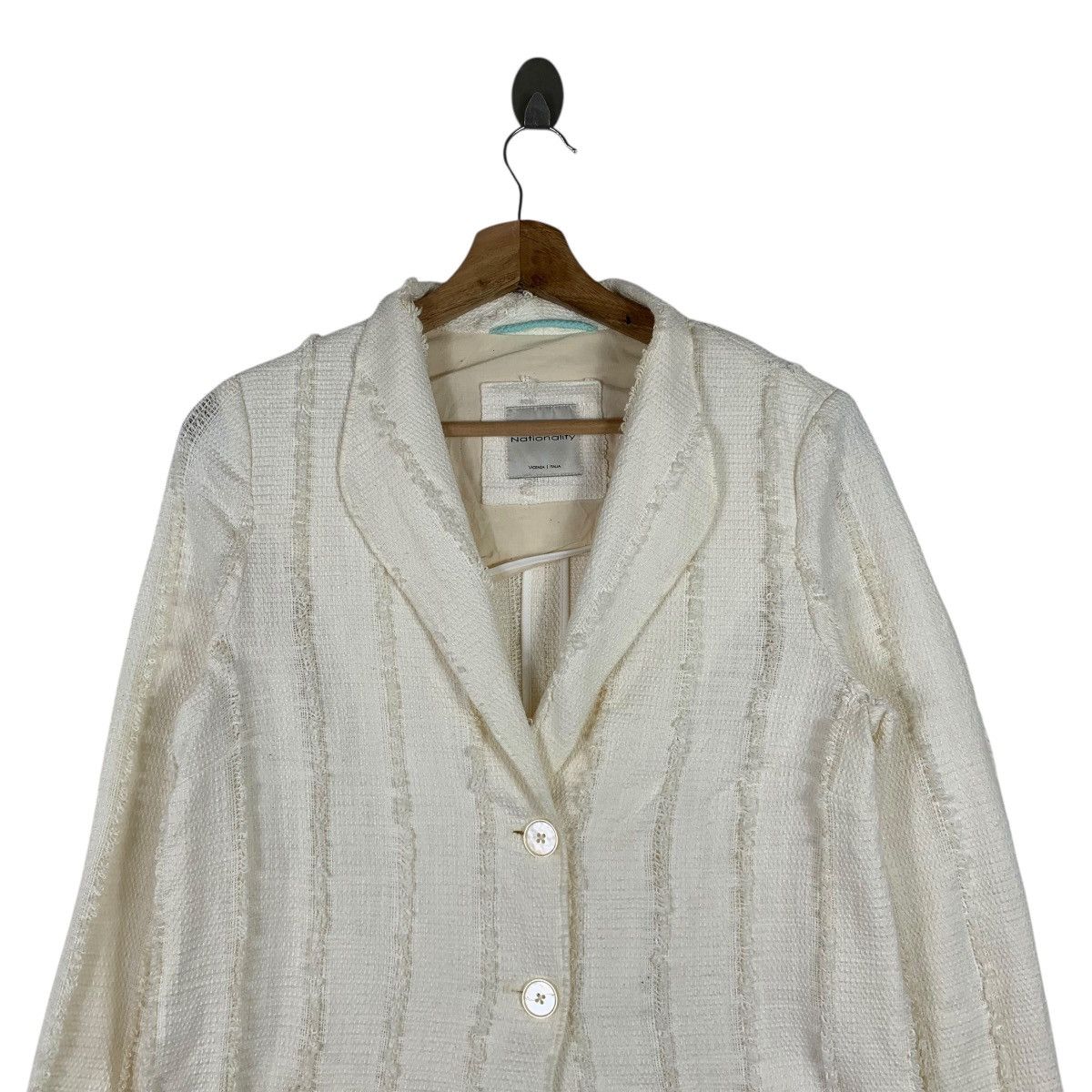 Vintage Vintage NATIONALITY Italian Designer Blazer Coat Jacket Size S / US 4 / IT 40 - 4 Thumbnail