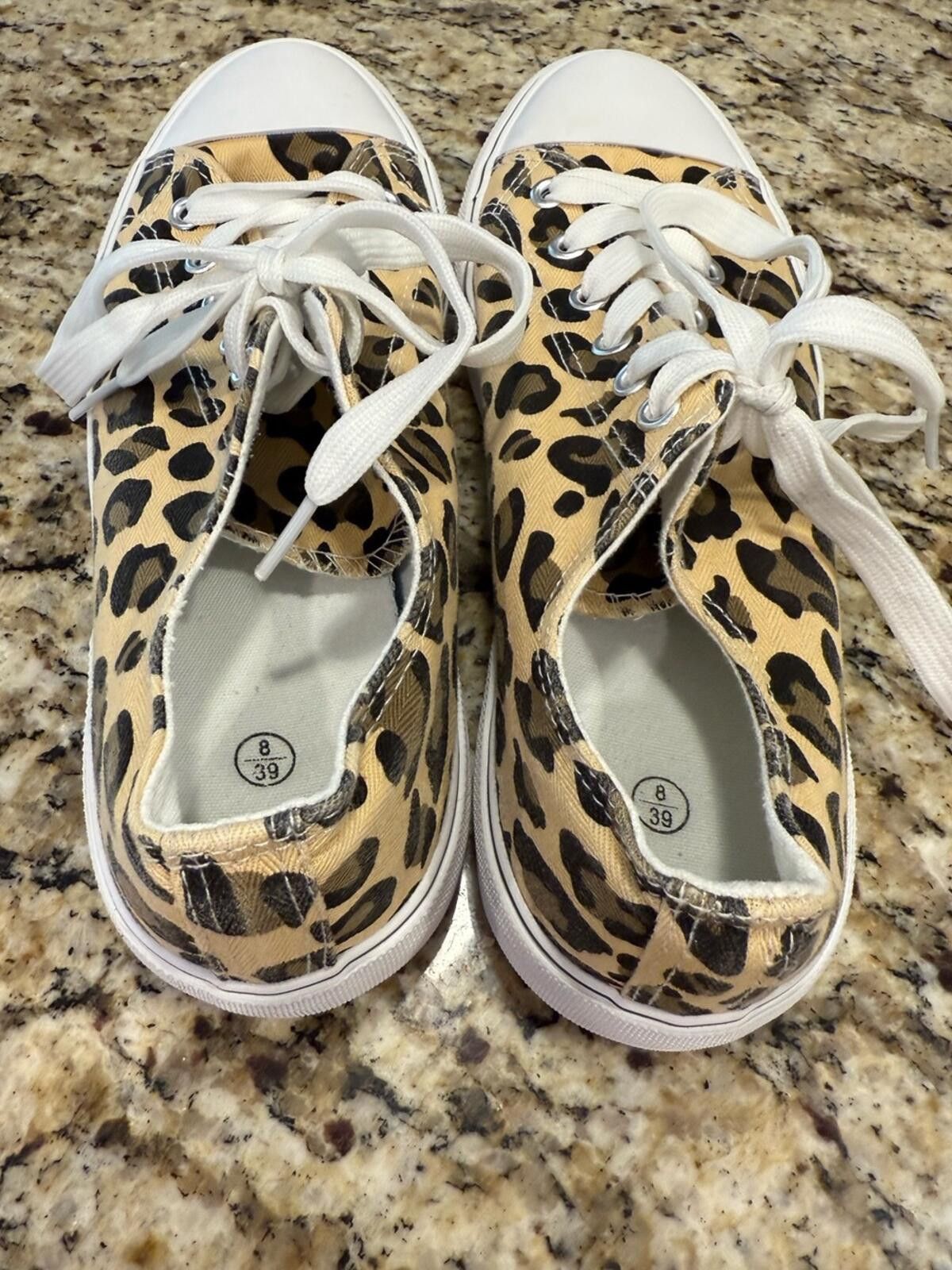 Other Unisex leopard print sneakers women’s SZ 8 Men’s 6 Size US 7.5 / IT 37.5 - 1 Thumbnail