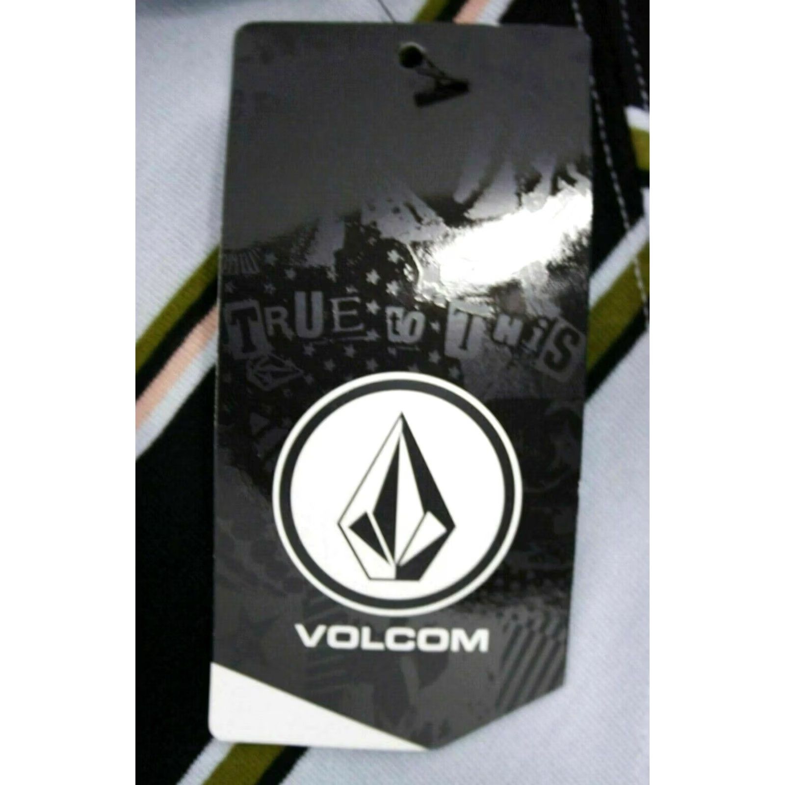 Volcom Volcom Men's Pale Blue Laney Crew T-Shirt S06 Striped Short Sleeve Logo Vintage: No Size US S / EU 44-46 / 1 - 7 Thumbnail