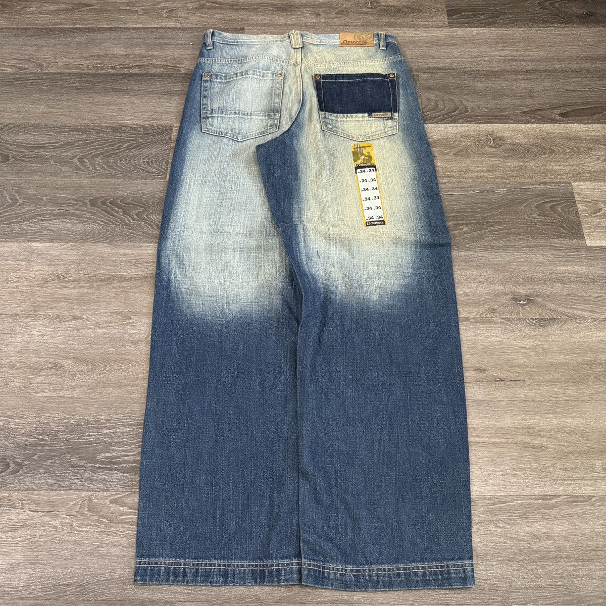 JNCO × Japanese Brand × Vintage Crazy Vintage y2k Concrete unique faded archive style jeans Size US 34 / EU 50 - 1 Thumbnail