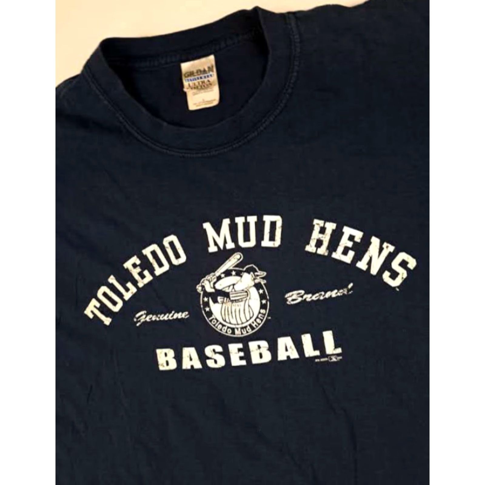 Gildan Toledo Mud Hens Baseball Black 2009 Large T-Shirt Gildan Men L Shirt Size US L / EU 52-54 / 3 - 4 Thumbnail
