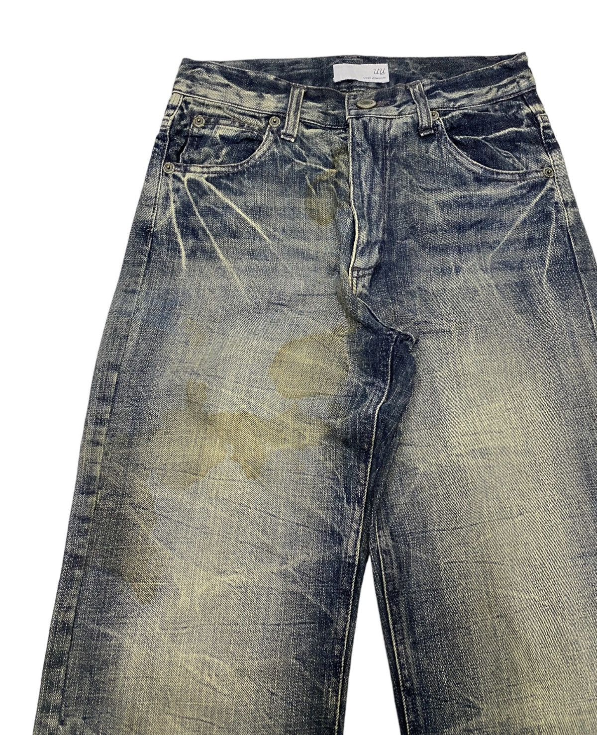 Japanese Brand × Undercover 🔥UNDERCOVER UNIQLO CUSTOM DISTRESSED DENIM JEANS Size US 26 / EU 42 - 7 Thumbnail