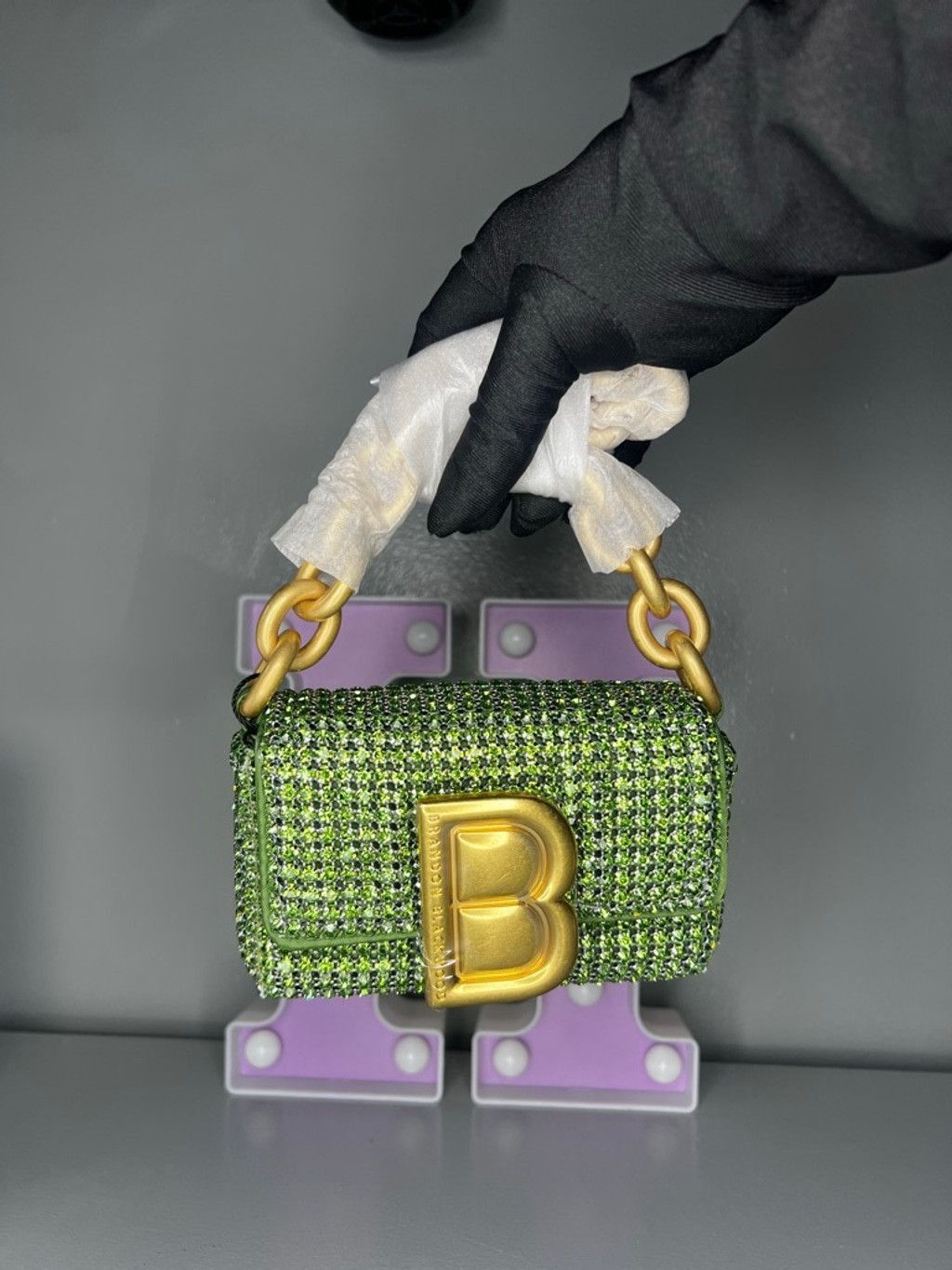 Brandon Blackwood Brandon Blackwood Micro Nia Green Crystal Size ONE SIZE - 6 Thumbnail