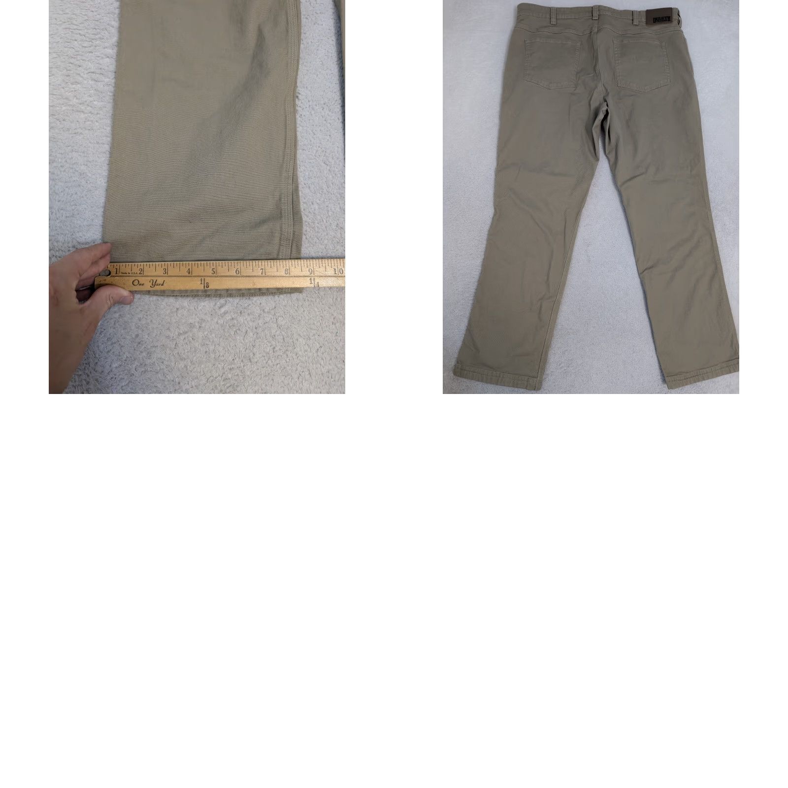 Denime Duluth Jeans Beige 42x32 Mens Regular Fit Denim 5-Pocket Stretch Spandex Fire Hose Logo Shirt/Hoodie (adjusted) Size US 40 / EU 56 - 8 Thumbnail