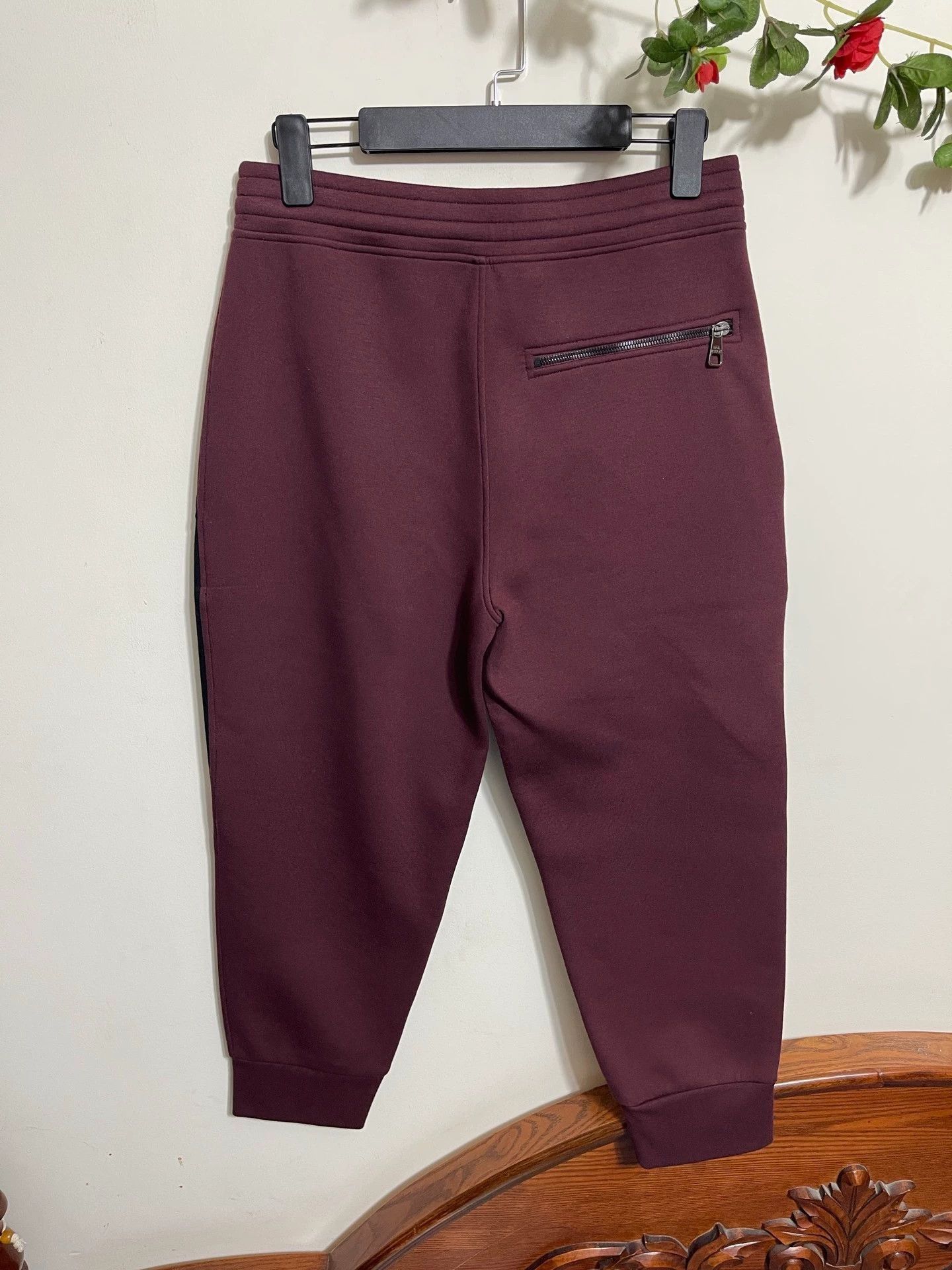 Neil Barrett Red Colorblock Sweatpants with Striped Accents Size US 32 / EU 48 - 2 Thumbnail